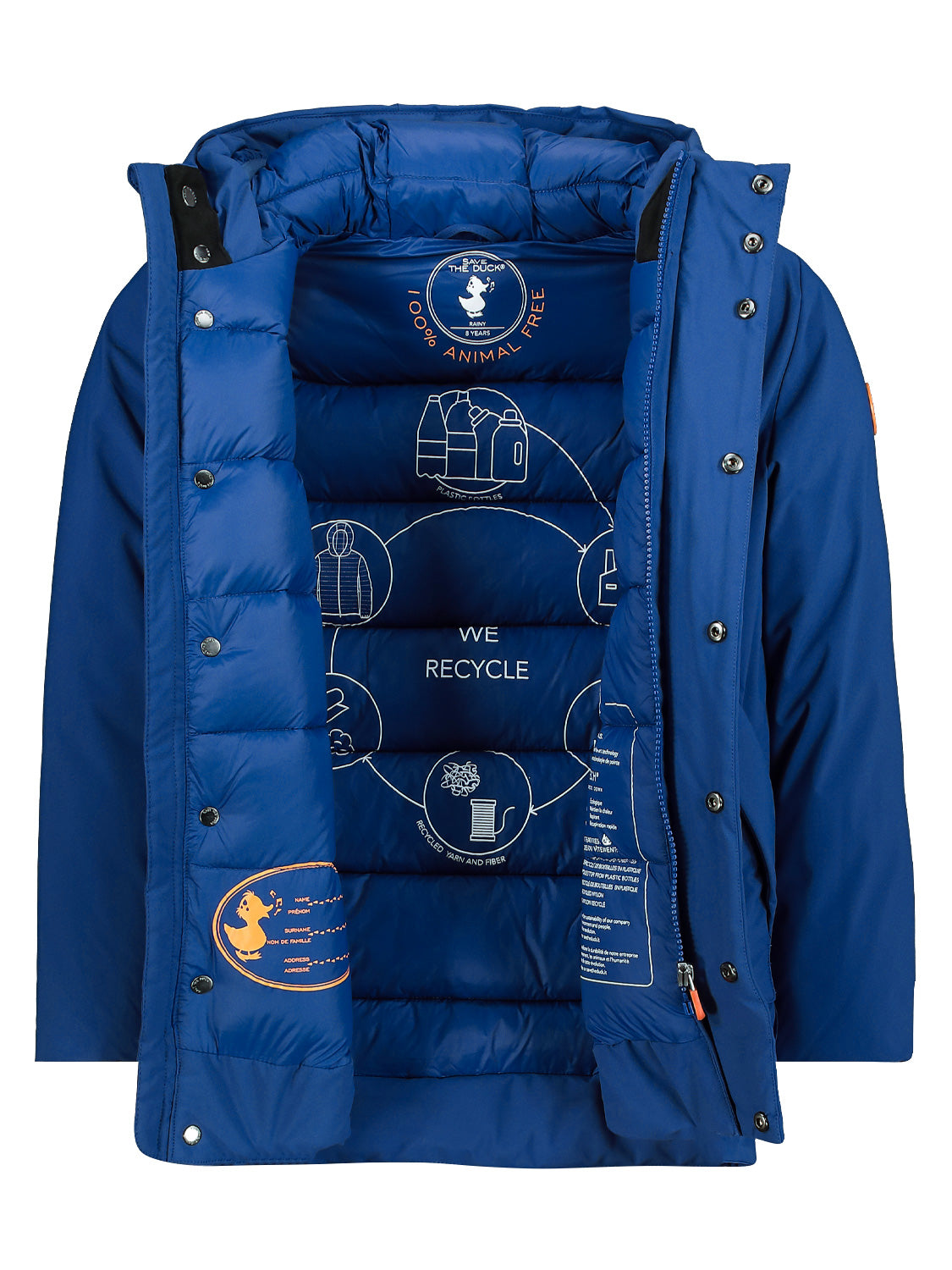 Save the Duck Kids winter jacket Albi Blue in Blue 6807130737-6.jpg | NICKIS.com