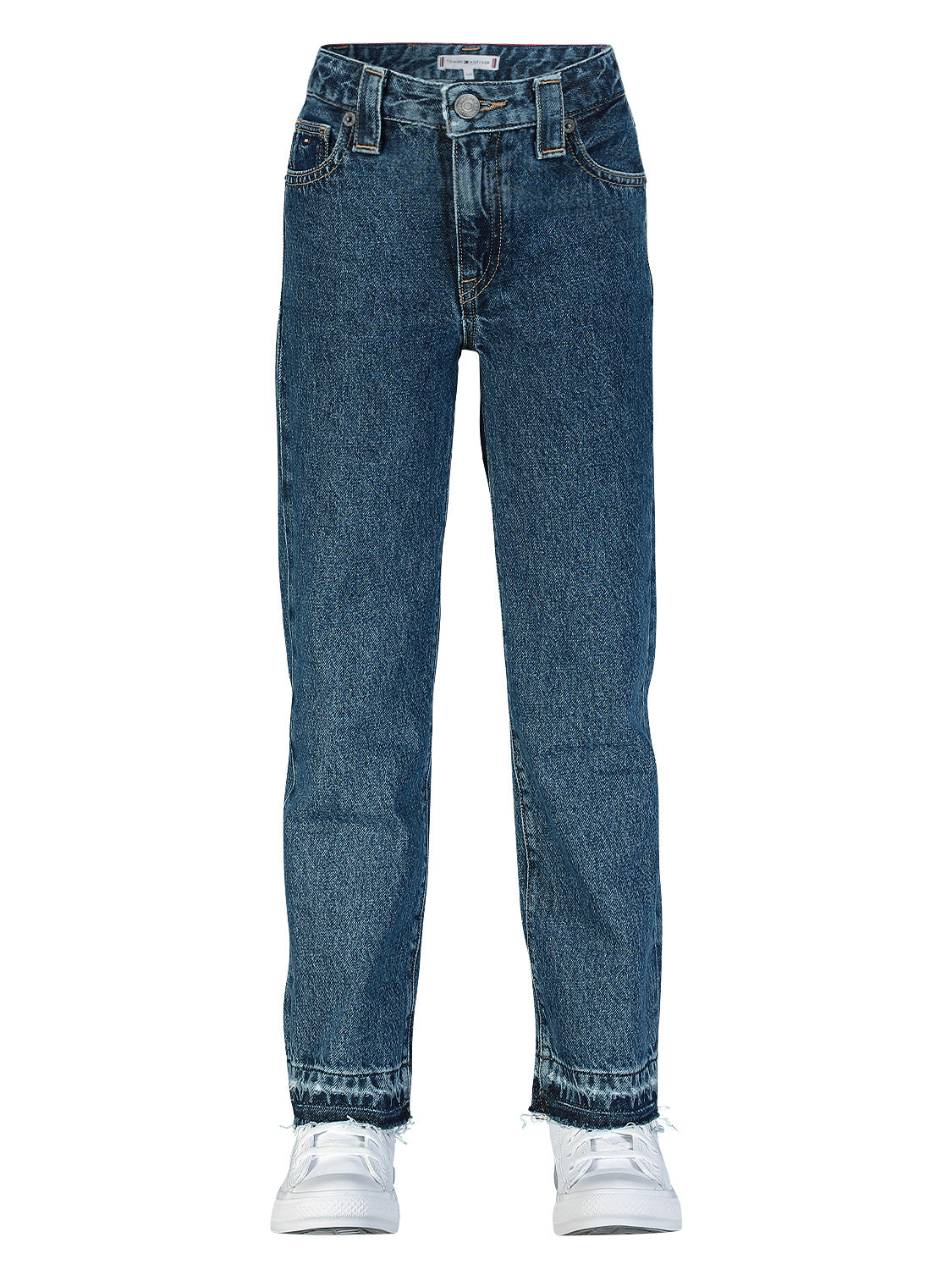 Tommy Hilfiger Kids jeans Released Hem Girlfriend Blue in Blue 6807466475-4.jpg | NICKIS.com