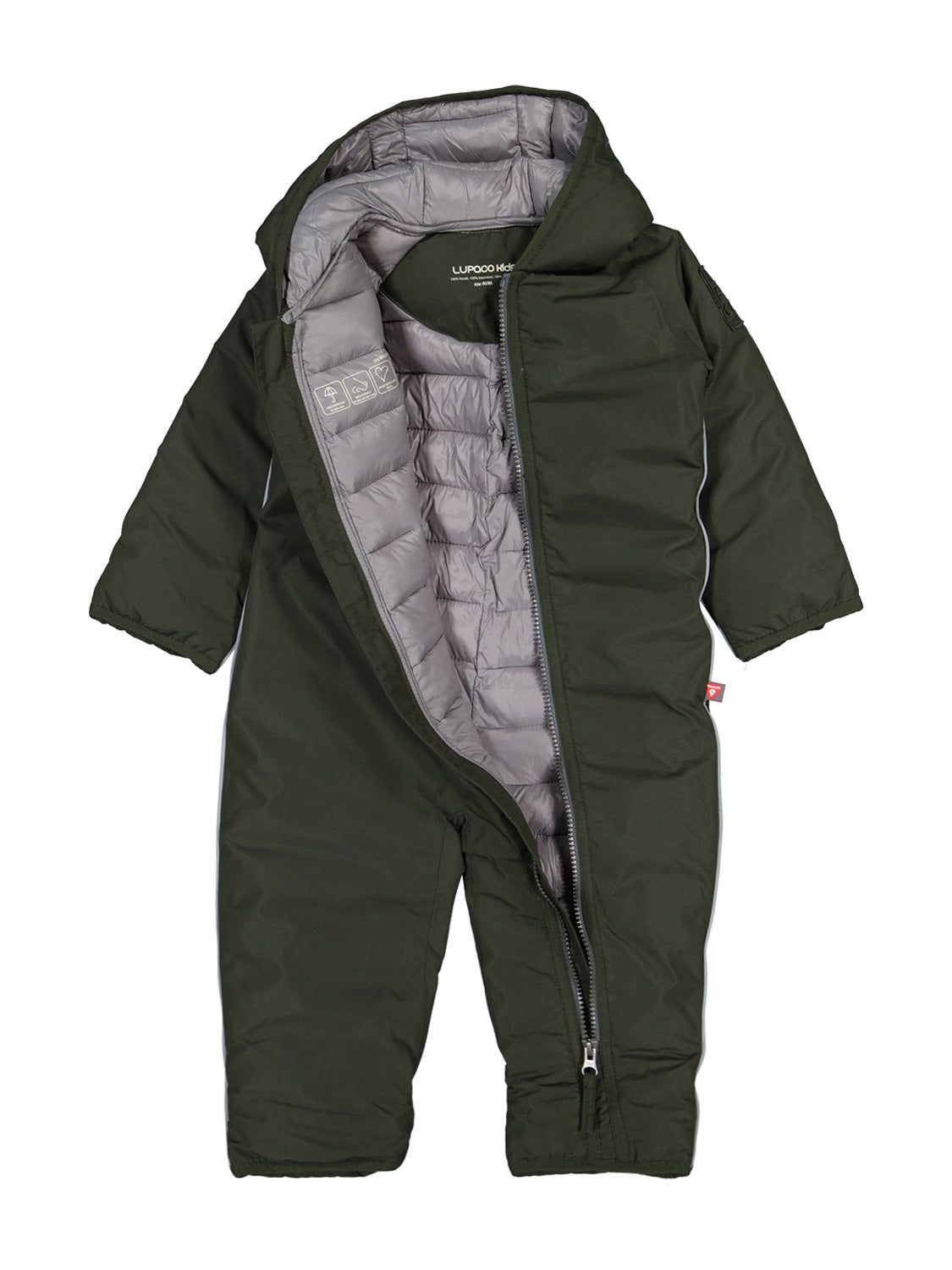 LUPACO Kids Snowsuit Puddle Olive Green in Olive Green 6807560597-5.jpg | NICKIS.com