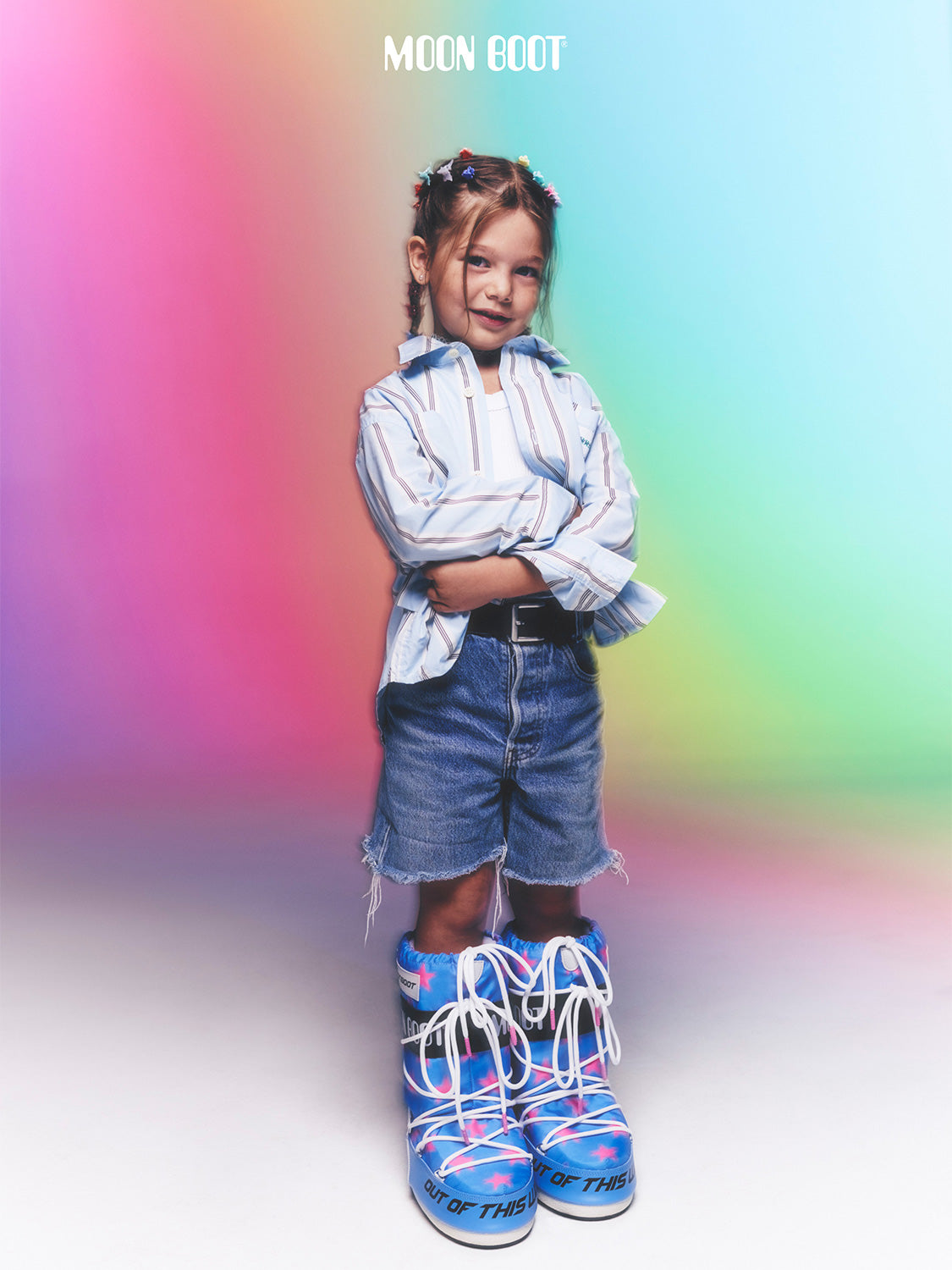 Moon Boot Kids Boots Icon Retrobiker Blue in Blue 6807612270-8.jpg | NICKIS.com