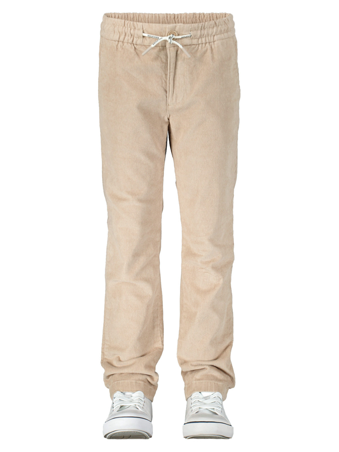 Tommy Hilfiger Kids Corduroy Trousers Pull On Corduroy Pant Beige in Beige 6807636432-7.jpg | NICKIS.com