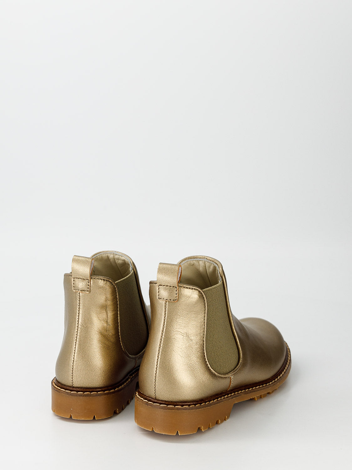 Bonpoint Kids Ankle Boots Mathis Gold in Gold 6807770577-6.jpg | NICKIS.com