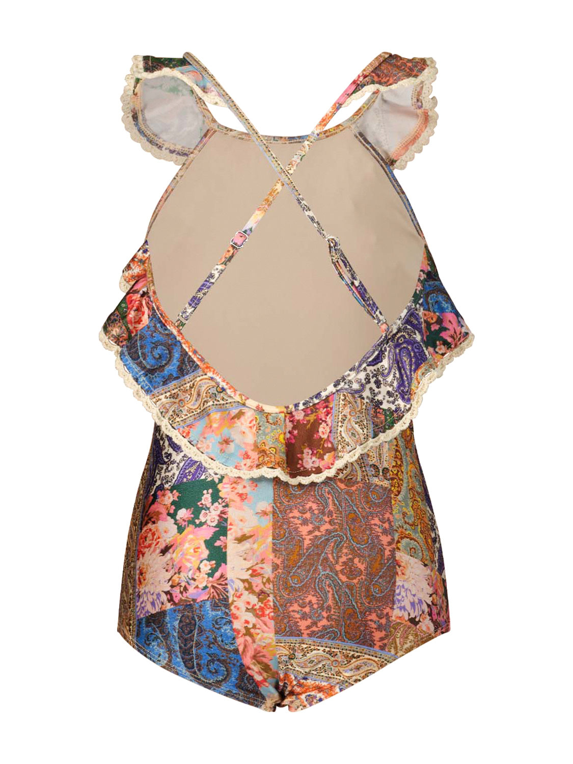 ZIMMERMANN Kids swimsuit Devi Multicoloured in Multicoloured 6807806995-4.jpg | NICKIS.com