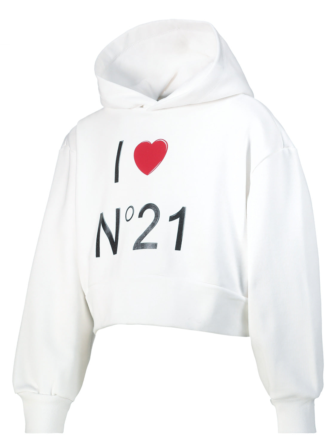 N°21 Kids hoodie White in White 6808138827-4.jpg | NICKIS.com