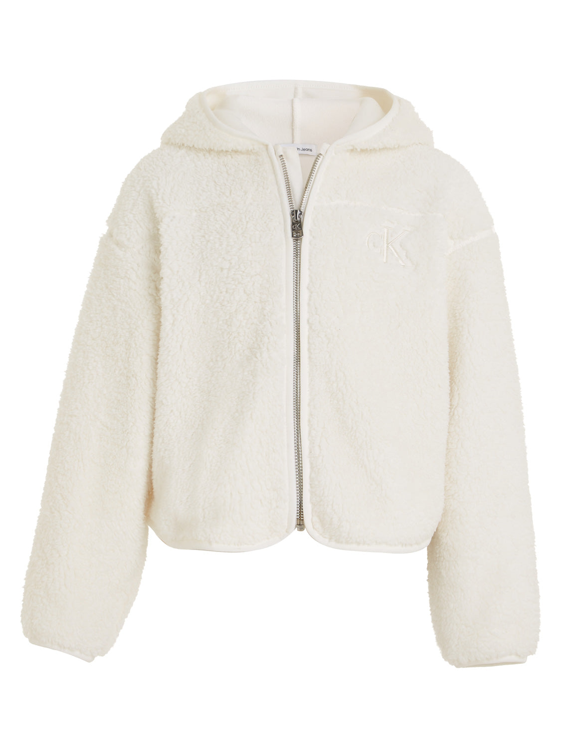 Calvin Klein Kids Sweat Jacket White in White 6808273576-1.jpg | NICKIS.com