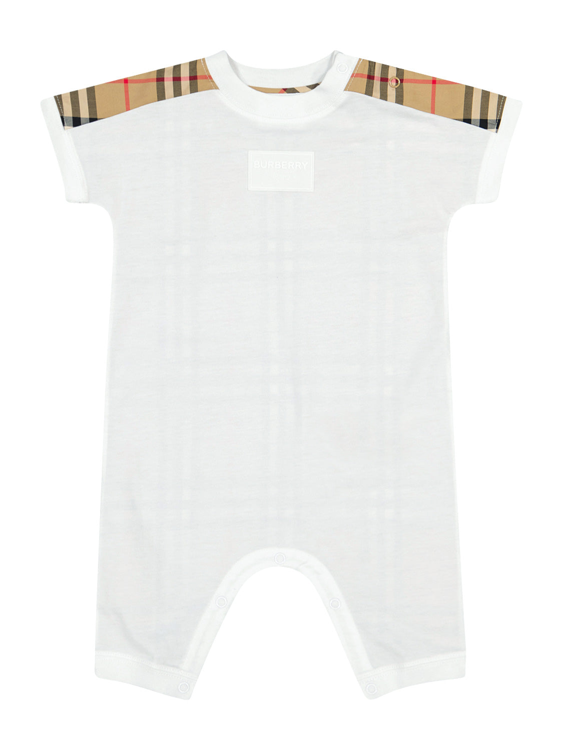 Burberry Kids babygrow Lennox White in White 6808380185-1.jpg | NICKIS.com