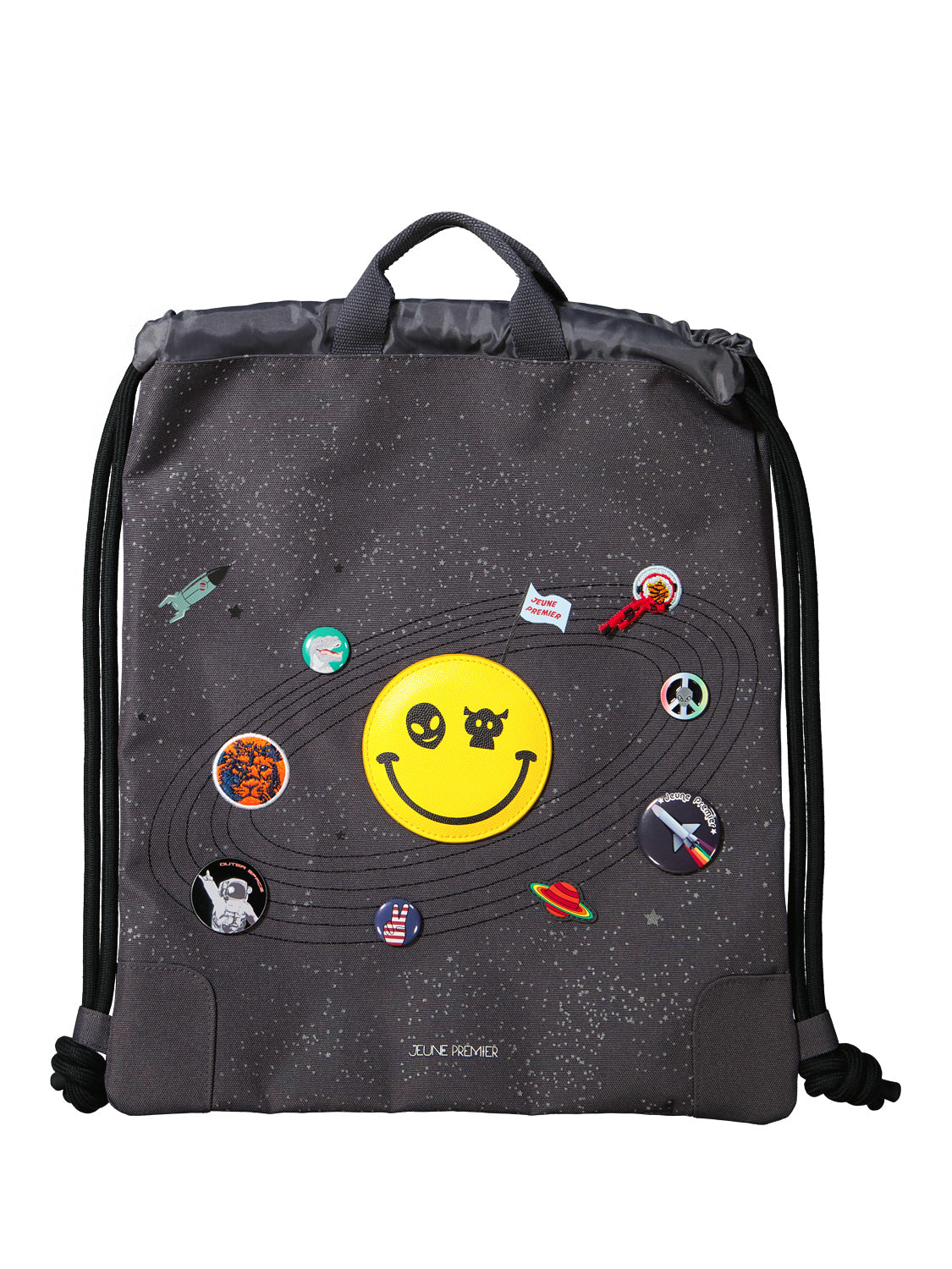 Jeune Premier Kids Gym bags Space Invaders Anthracite Grey in Anthracite Grey 6808464548-1.jpg | NICKIS.com