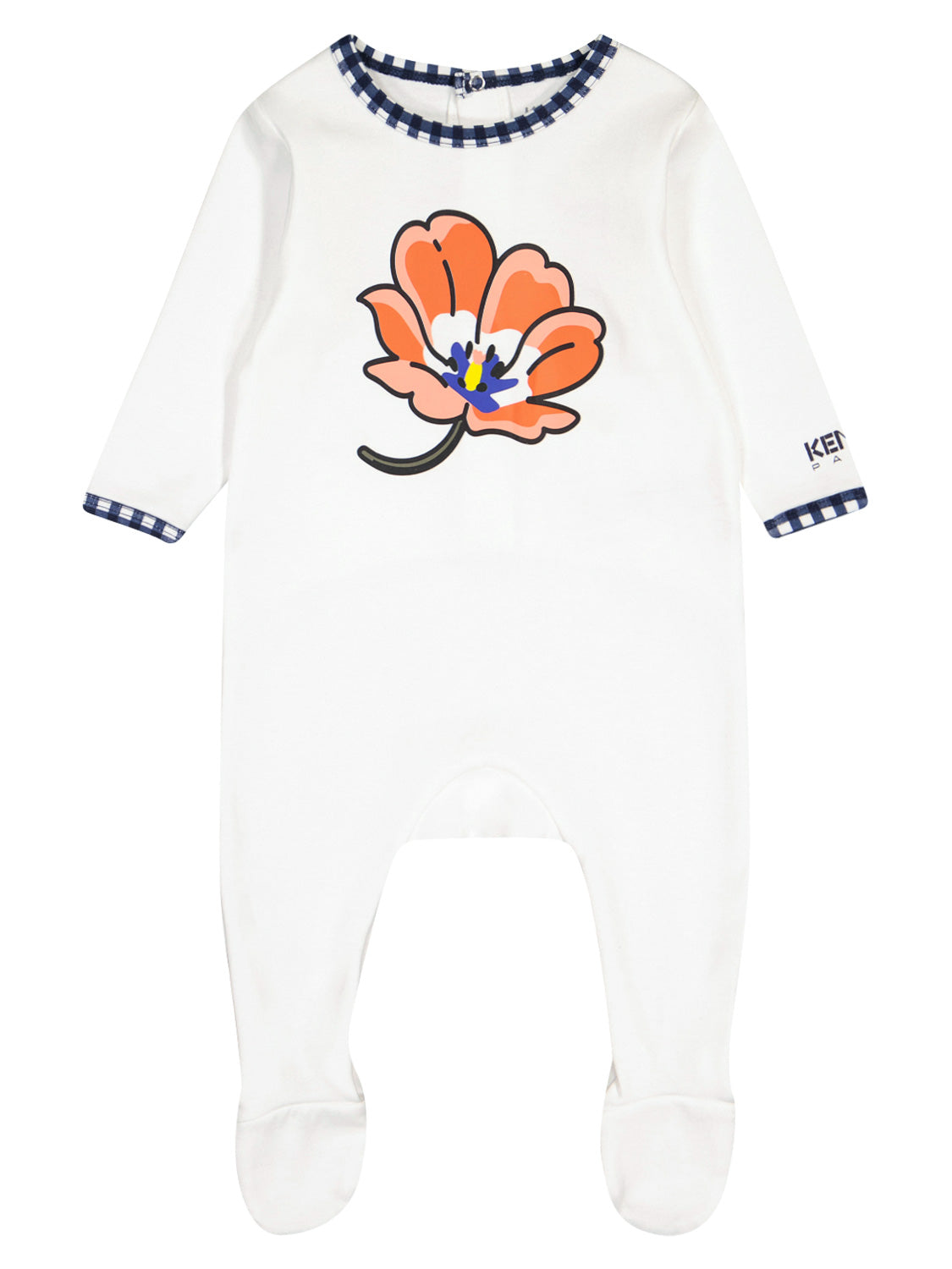 Kenzo Kids Kids babygrow White in White 6808521460-6.jpg | NICKIS.com