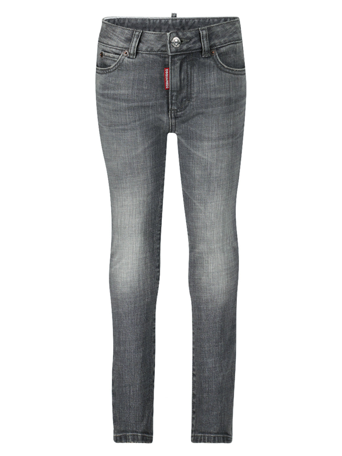 DSQUARED2 Kids jeans M/Waist Twiggy J Grey in Grey 6808729212-1.jpg | NICKIS.com