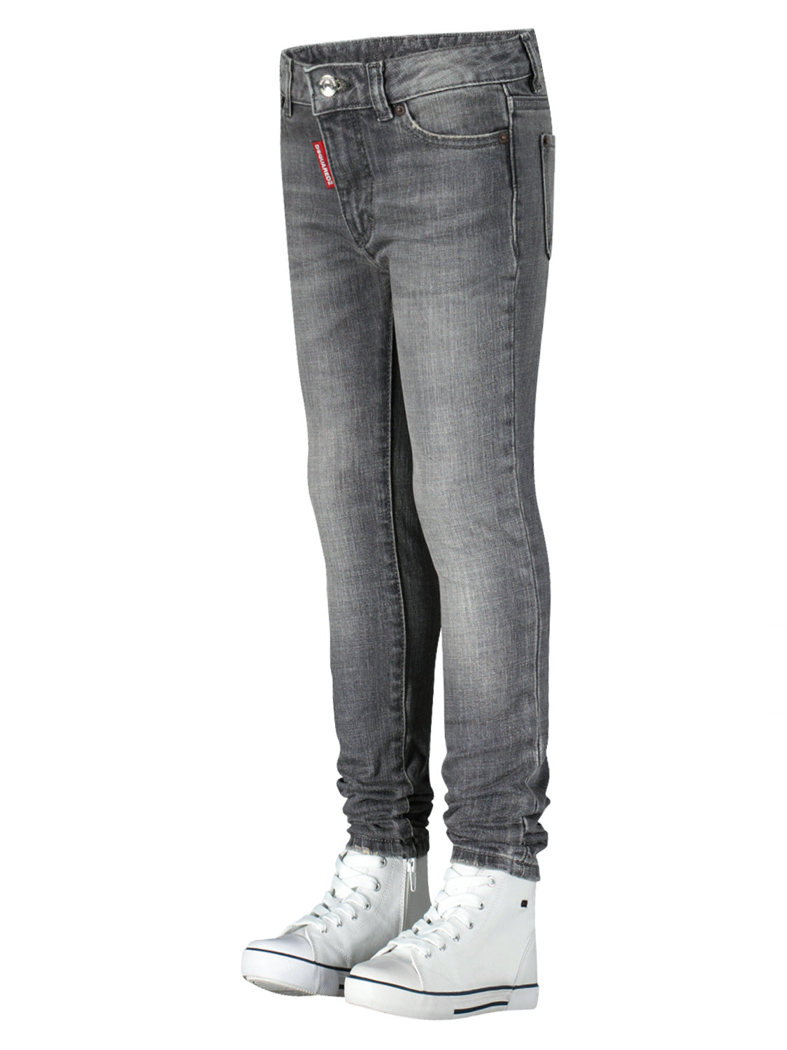 DSQUARED2 Kids jeans M/Waist Twiggy J Grey in Grey 6808729212-3.jpg | NICKIS.com