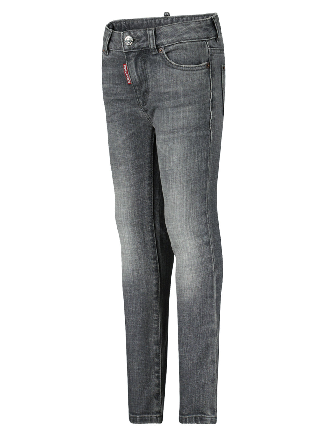 DSQUARED2 Kids jeans M/Waist Twiggy J Grey in Grey 6808729212-4.jpg | NICKIS.com