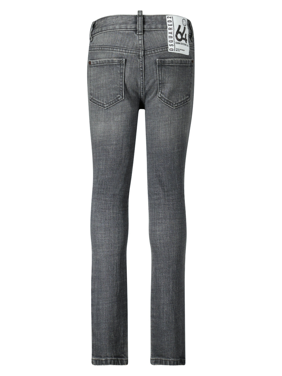 DSQUARED2 Kids jeans M/Waist Twiggy J Grey in Grey 6808729212-5.jpg | NICKIS.com