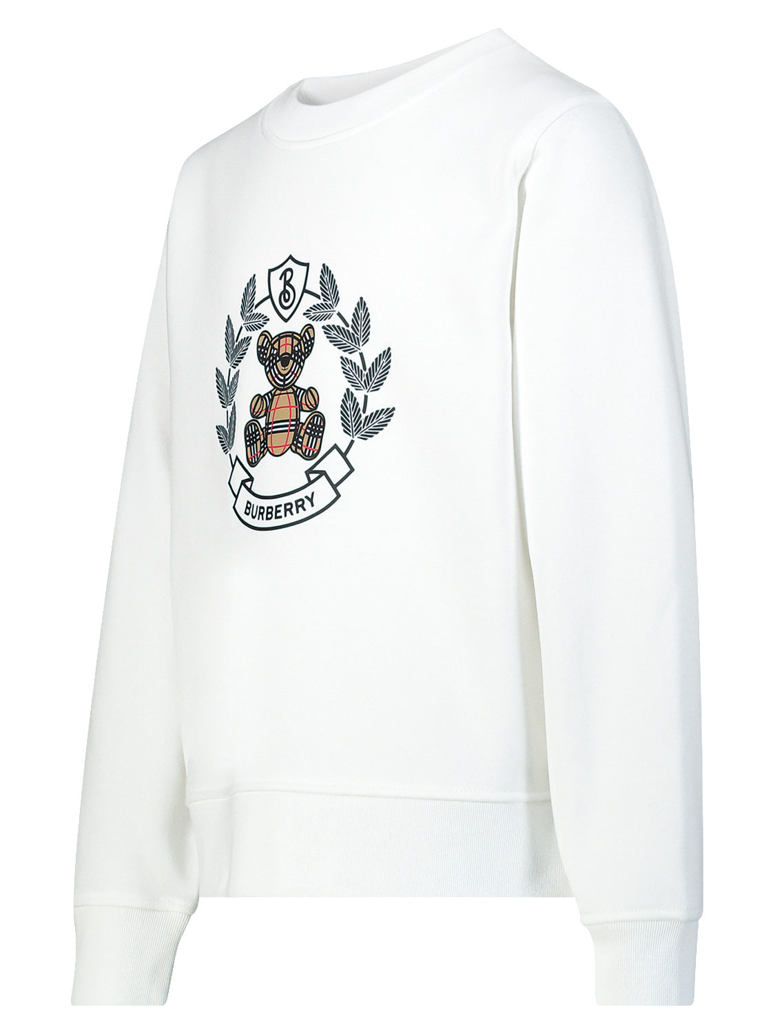 Burberry Kids Sweatshirt Crest White in White 6808825836-4.jpg | NICKIS.com