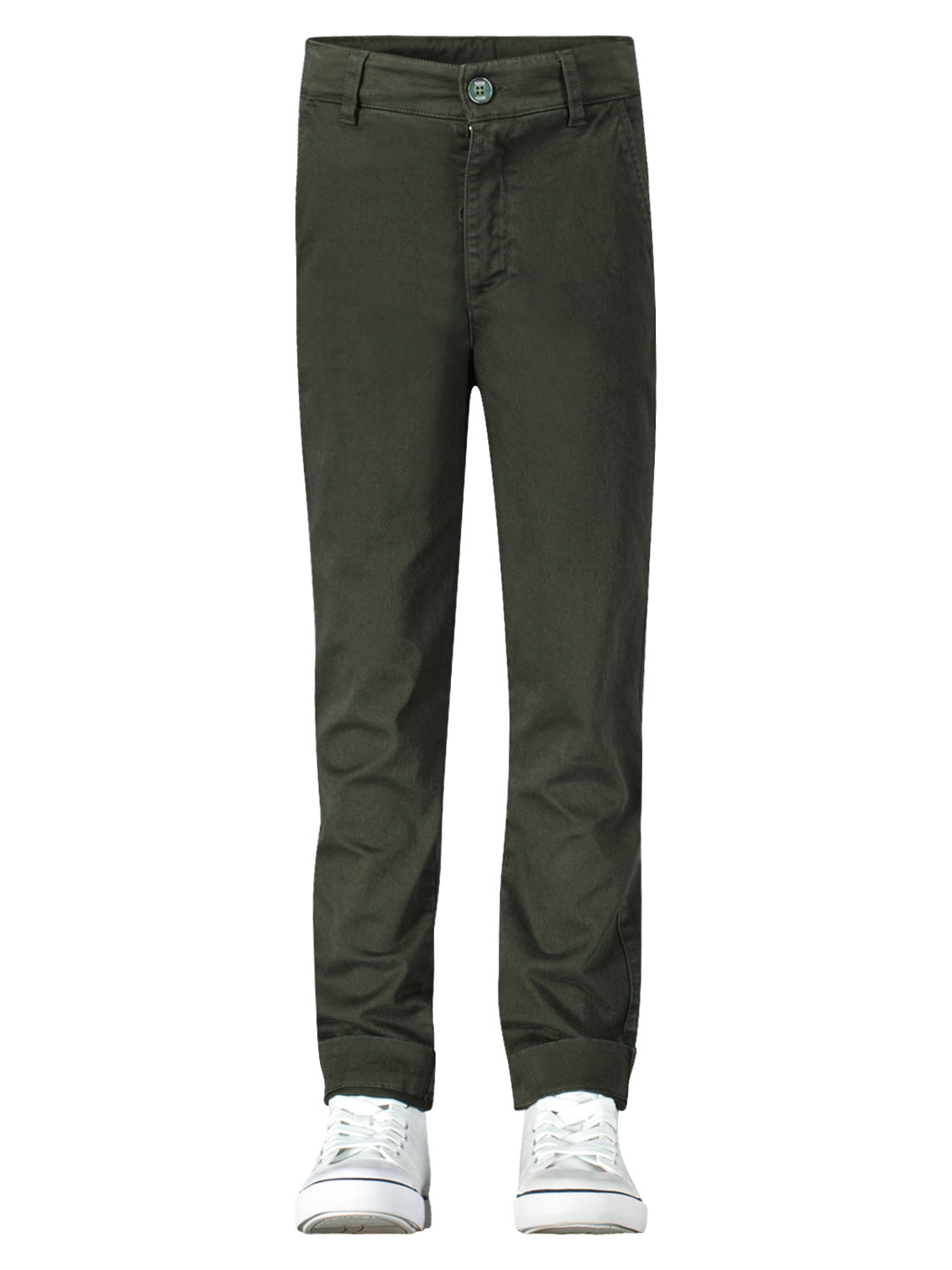 PLEASE - THE TROUSERS Kids Chinos Olive Green in Olive Green 6808853354-2.jpg | NICKIS.com