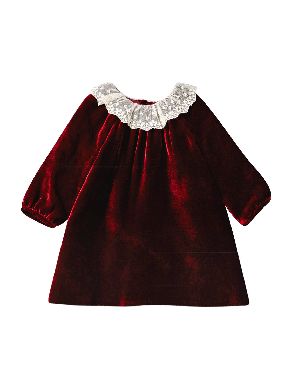 Bonpoint Kids dress Flavili Burgundy in Burgundy 6809070733-1.jpg | NICKIS.com