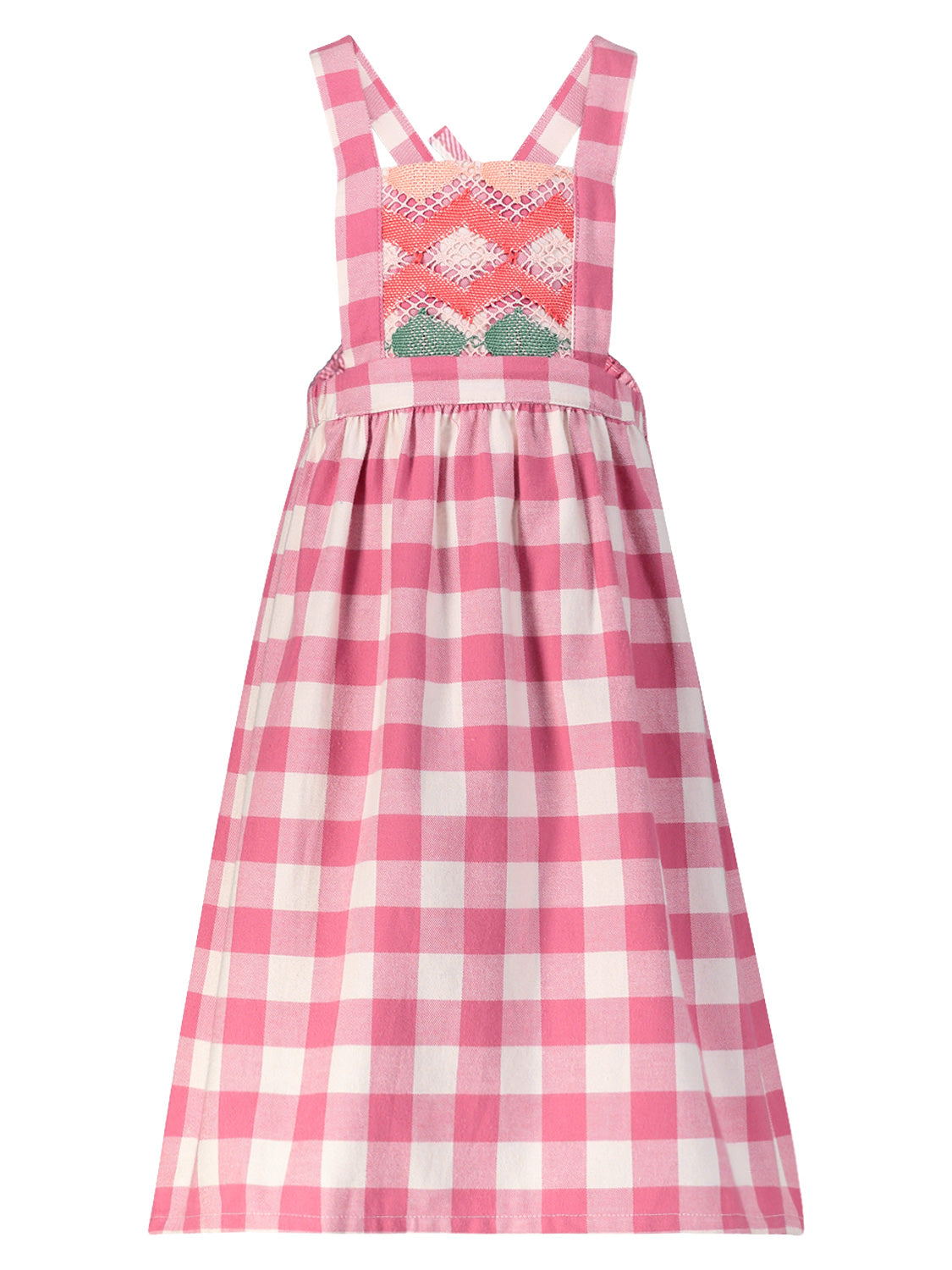 Piupiuchick Kids Dungaree dress Fuchsia in Fuchsia 6809123930-1.jpg | NICKIS.com