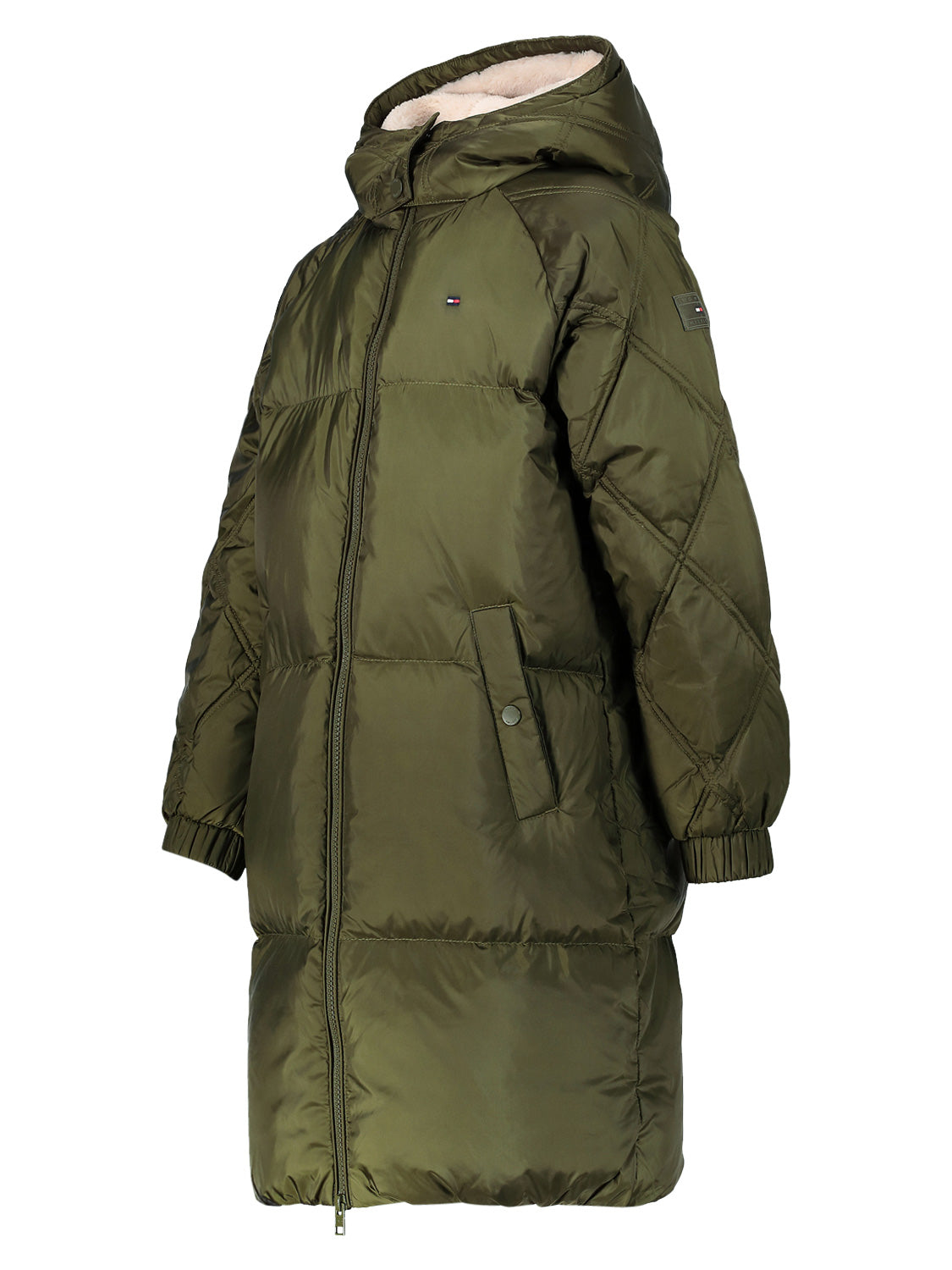 Tommy Hilfiger Kids Down Coat Olive Green in Olive Green 6809206974-4.jpg | NICKIS.com