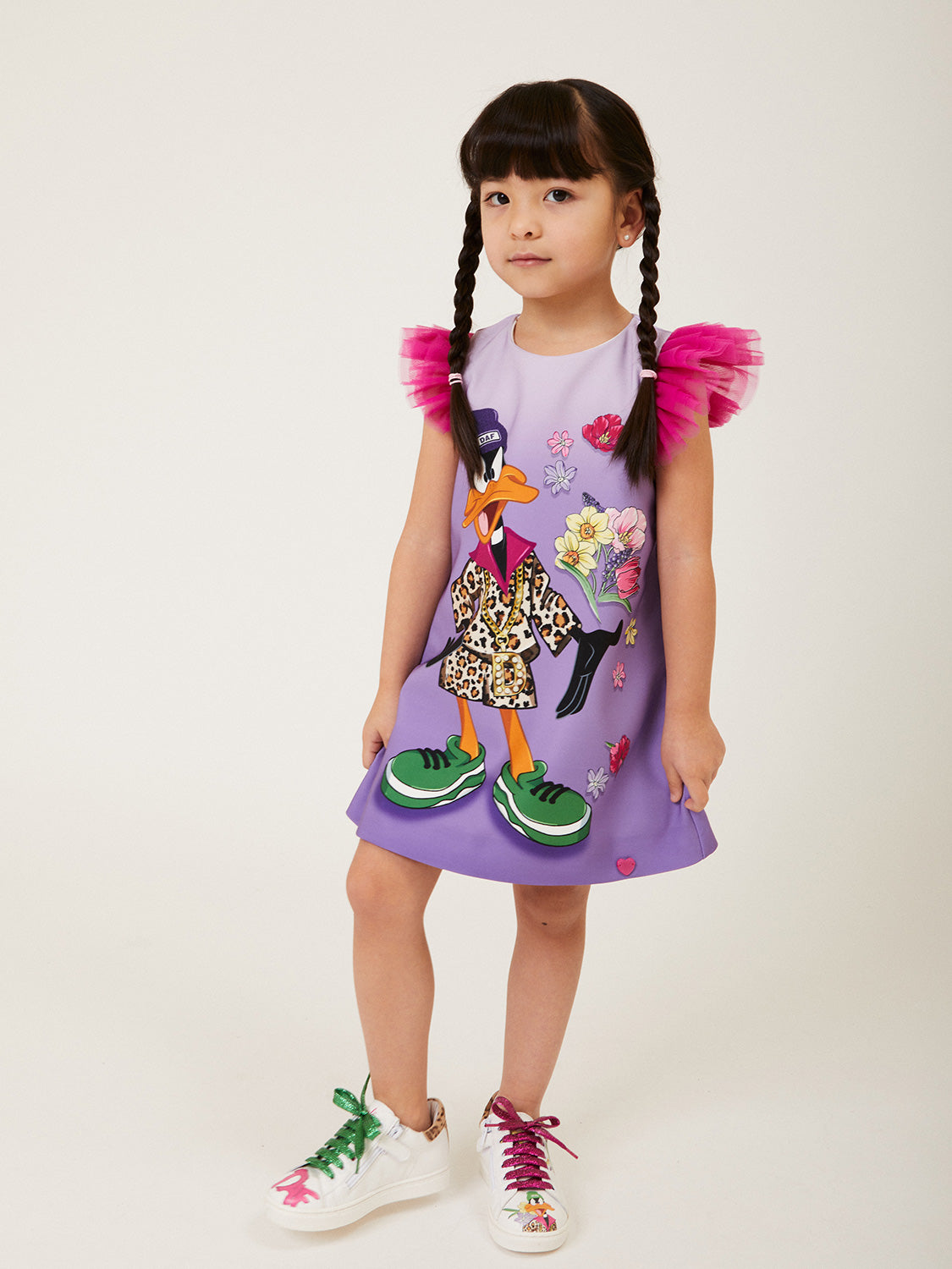 Monnalisa Kids dress Lilac in Lilac 6809213781-2.jpg | NICKIS.com