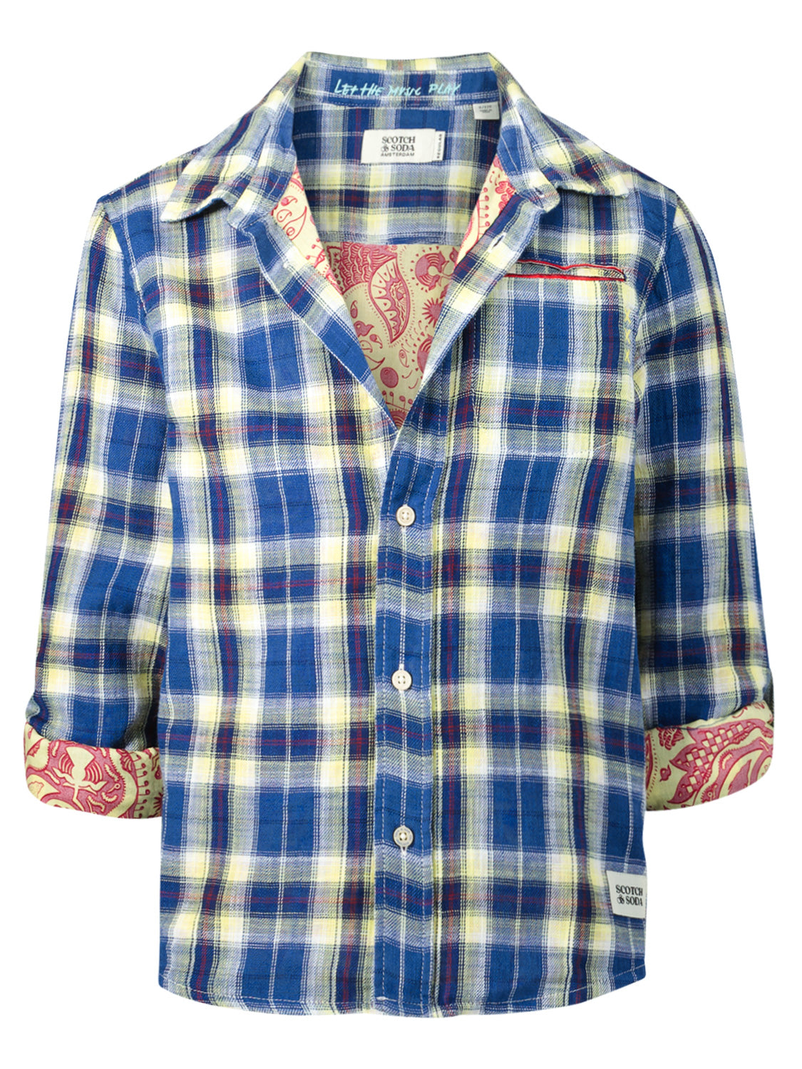 Scotch & Soda Kids shirt Blue in Blue 6809305445-6.jpg | NICKIS.com