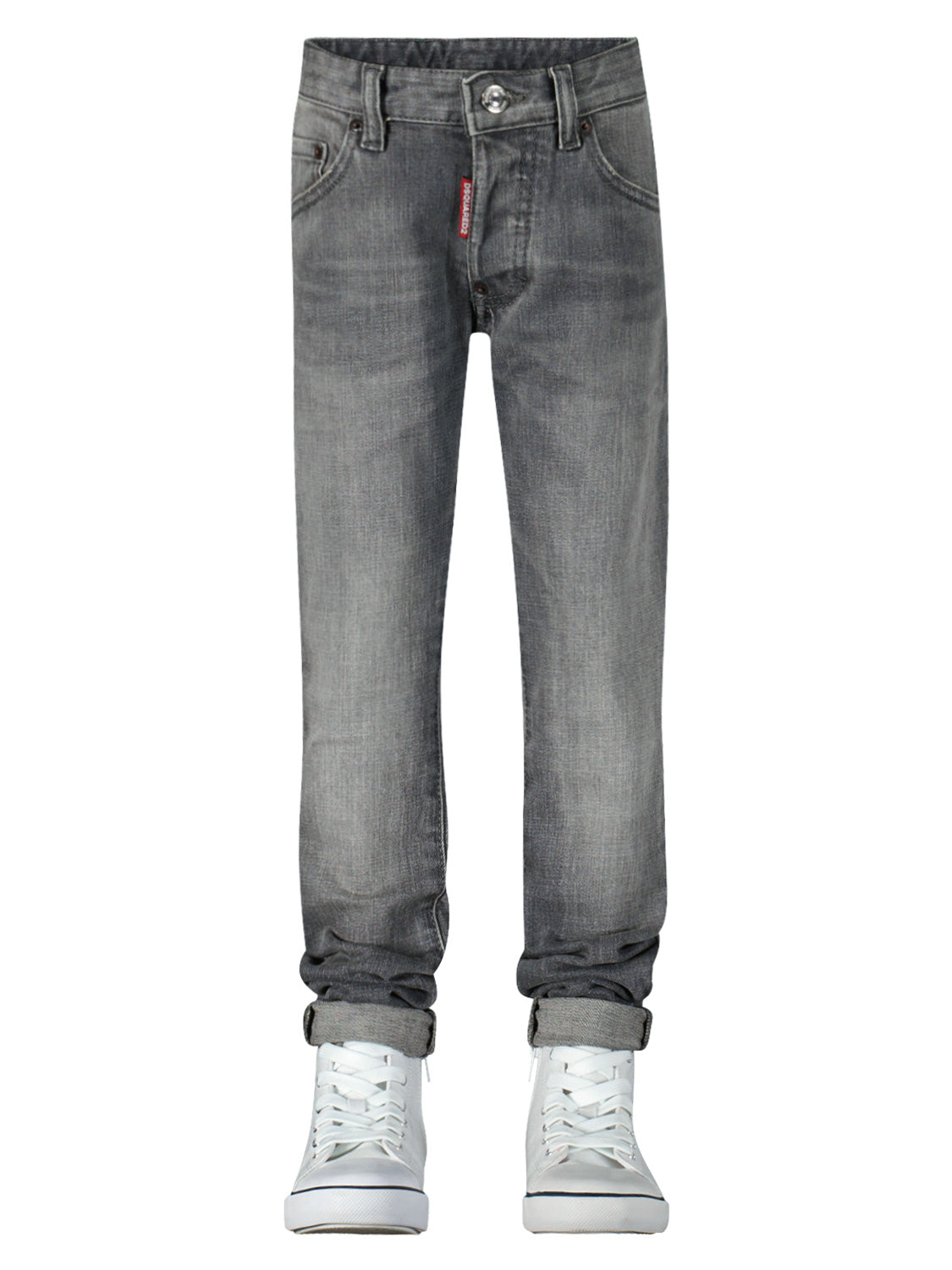 Dsquared2 sold Kids Cut Gray Jeans Pants 10