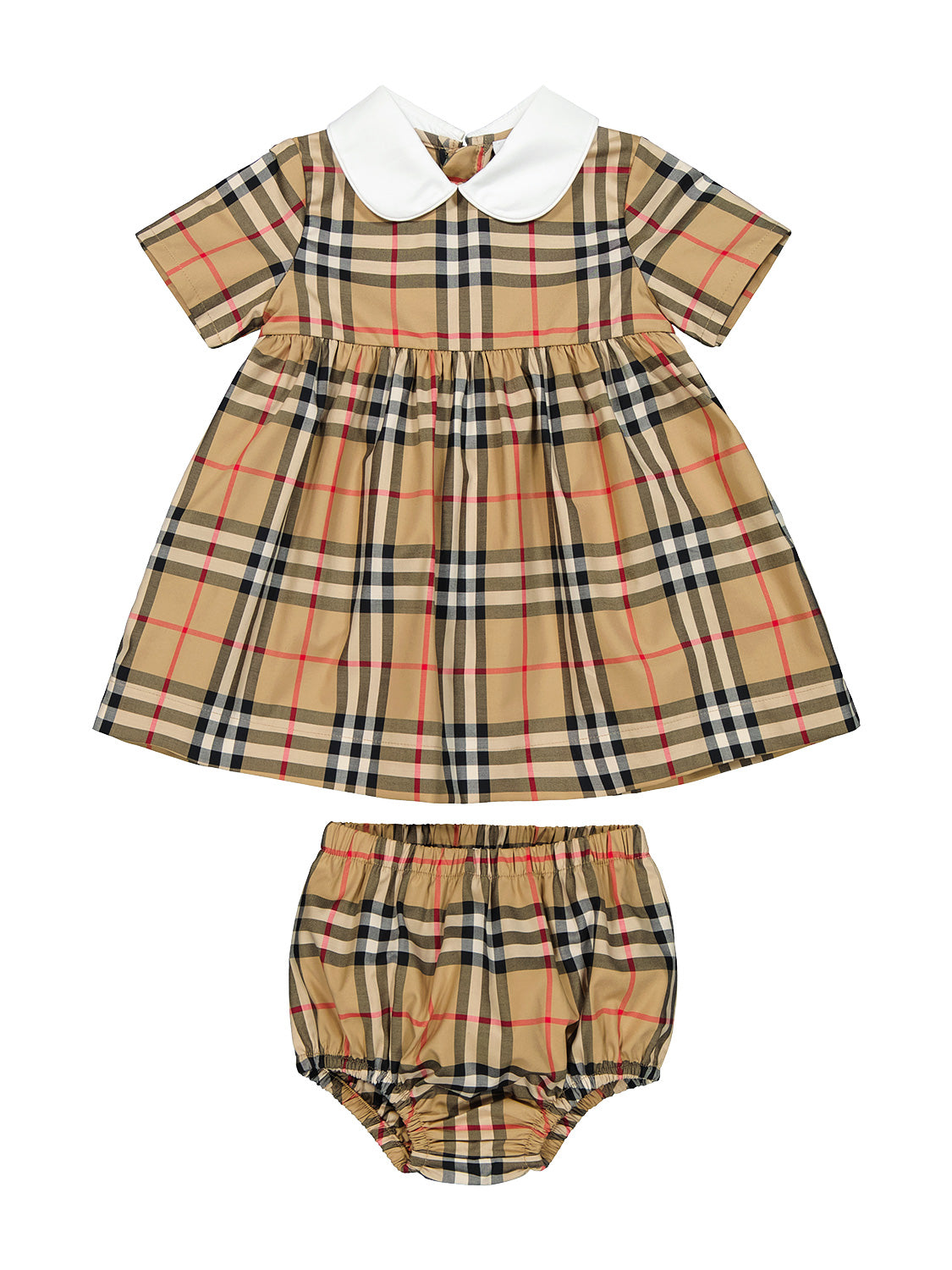 Burberry Kids dress Geraldine Camel in Camel 6809439116-1.jpg | NICKIS.com