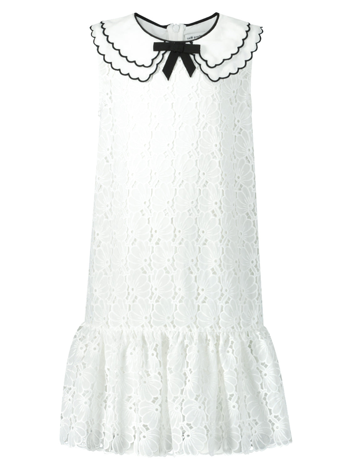 Self-Portrait Kids dress White in White 6809459844-1.jpg | NICKIS.com