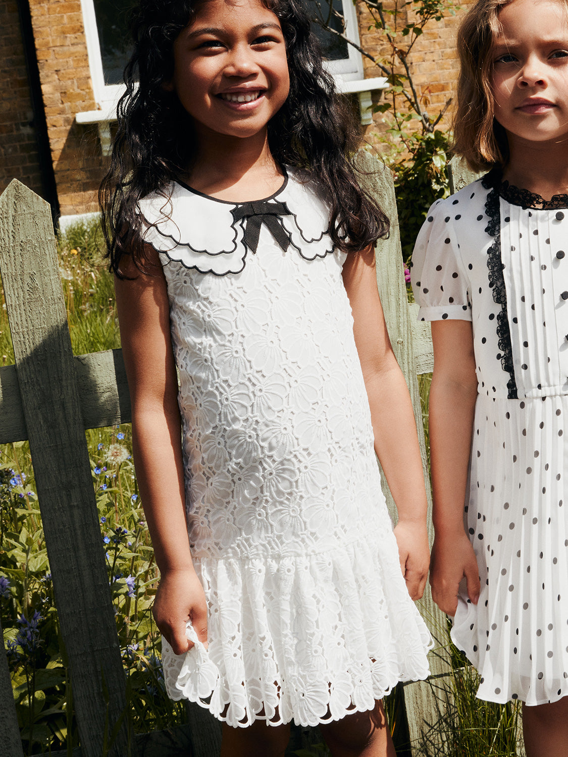 Self-Portrait Kids dress White in White 6809459844-2.jpg | NICKIS.com