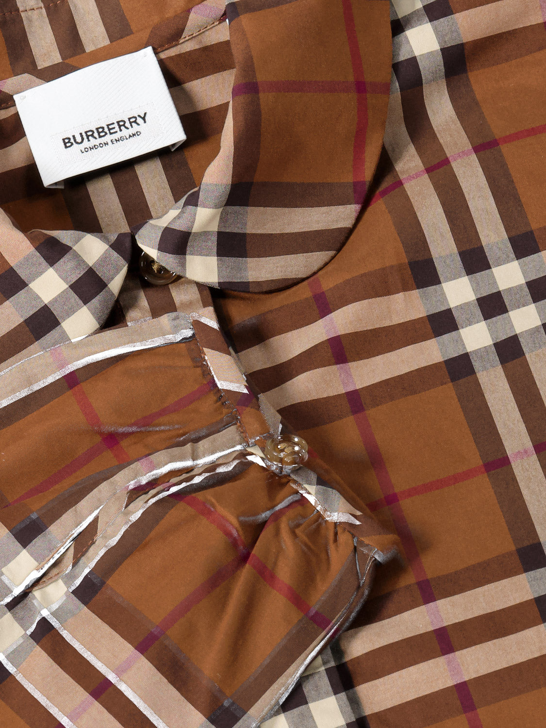 Burberry Kids blouse Adina Brown in Brown 6809481629-6.jpg | NICKIS.com