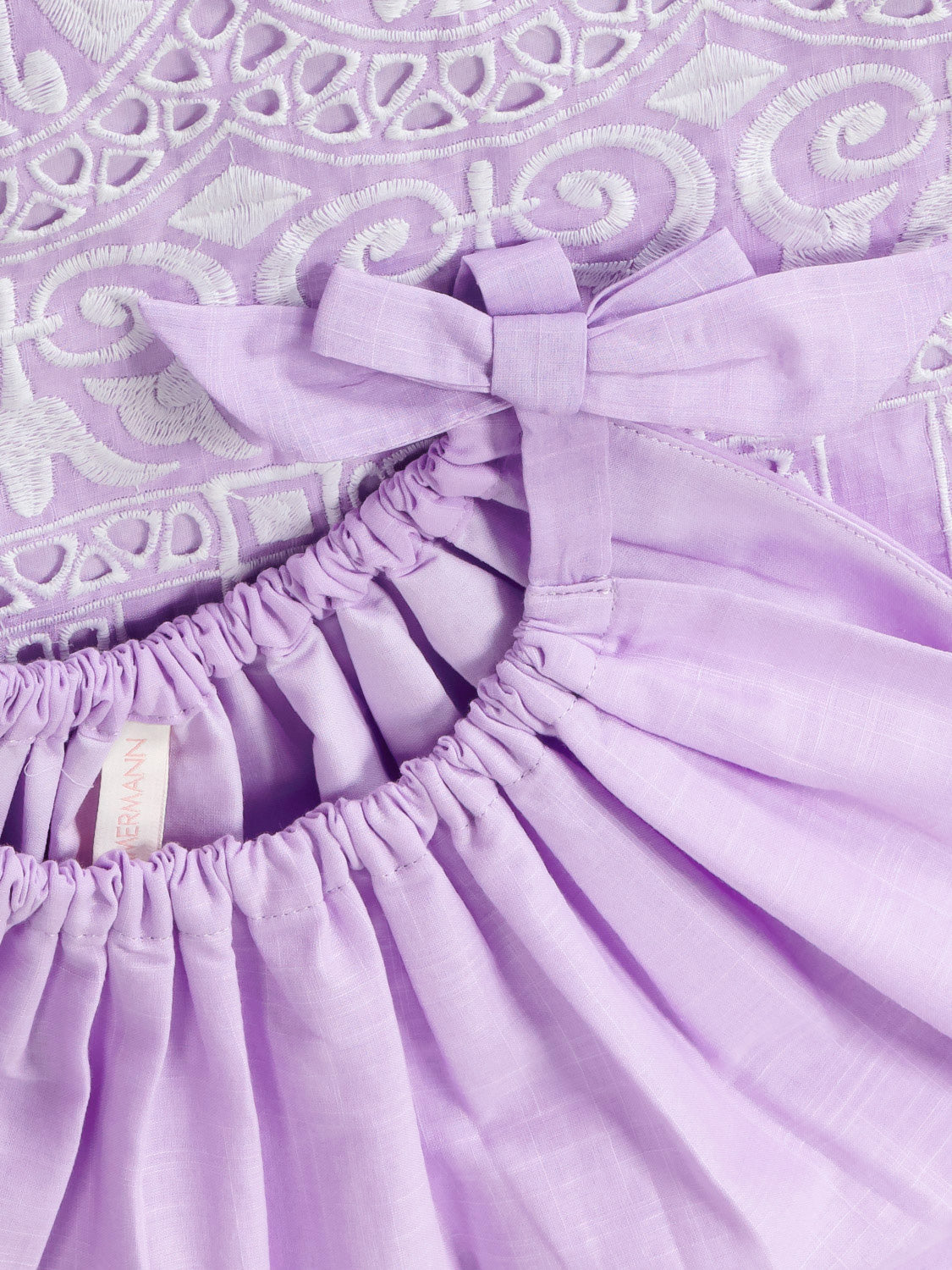 ZIMMERMANN Kids dress Raie Lilac in Lilac 6809490516-6.jpg | NICKIS.com