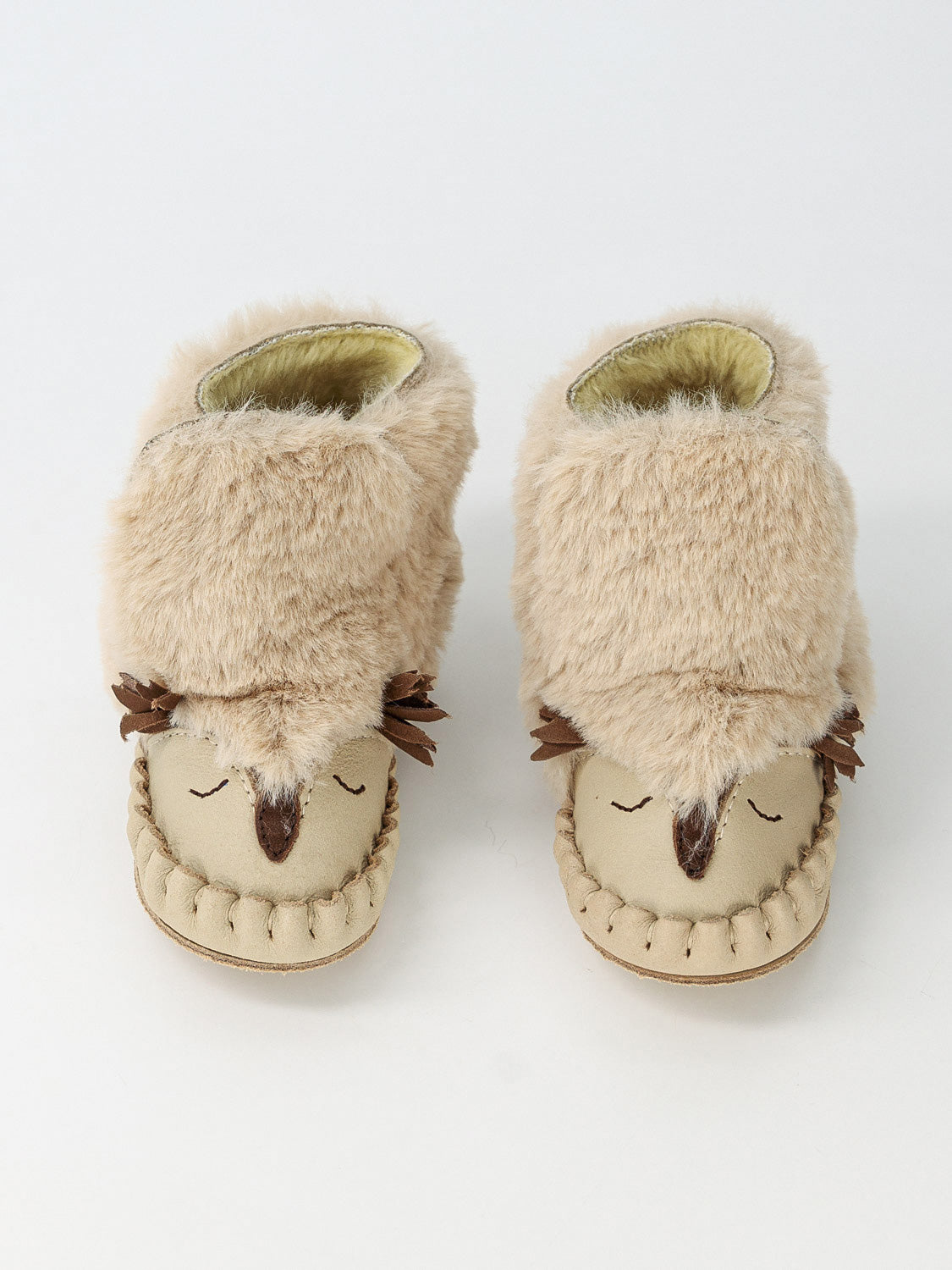 Donsje Amsterdam Kids Baby Shoes Kapi | Owl Beige in Beige 6809543044-4.jpg | NICKIS.com