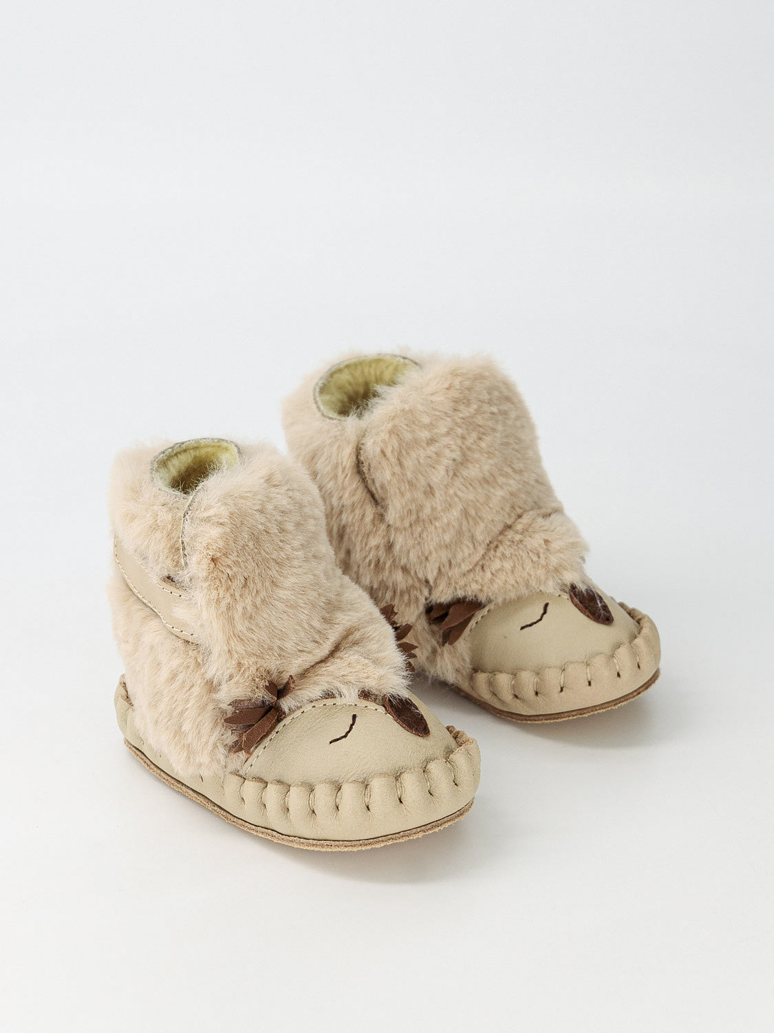 Donsje Amsterdam Kids Baby Shoes Kapi | Owl Beige in Beige 6809543044-5.jpg | NICKIS.com