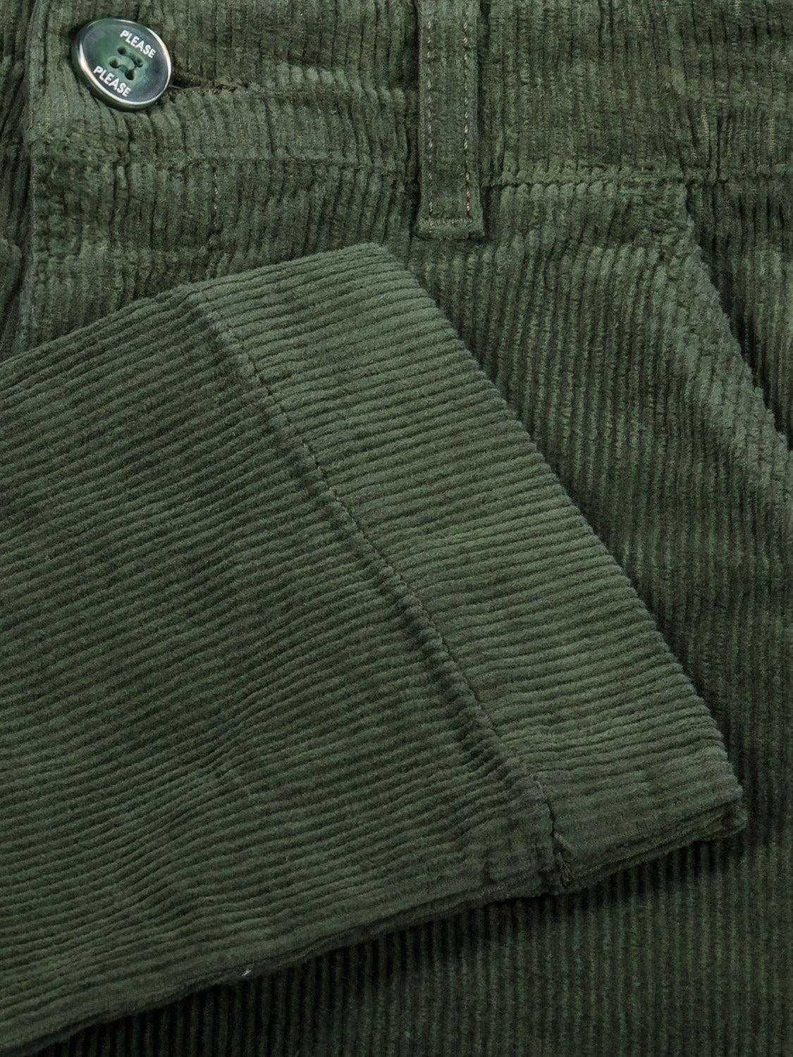 PLEASE - THE TROUSERS Kids Corduroy Trousers Olive Green in Olive Green 6809679567-7.jpg | NICKIS.com