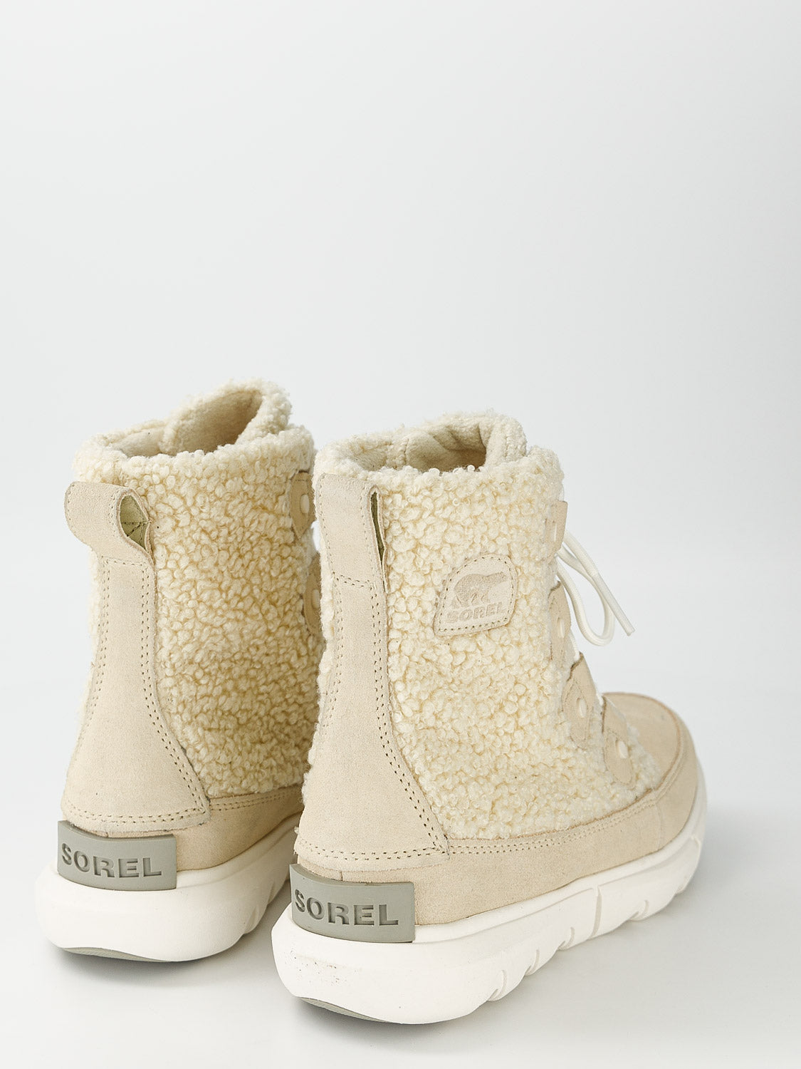 Sorel Kids Boots Explorer Next Joan Cozy Beige in Beige 6809714086-6.jpg | NICKIS.com