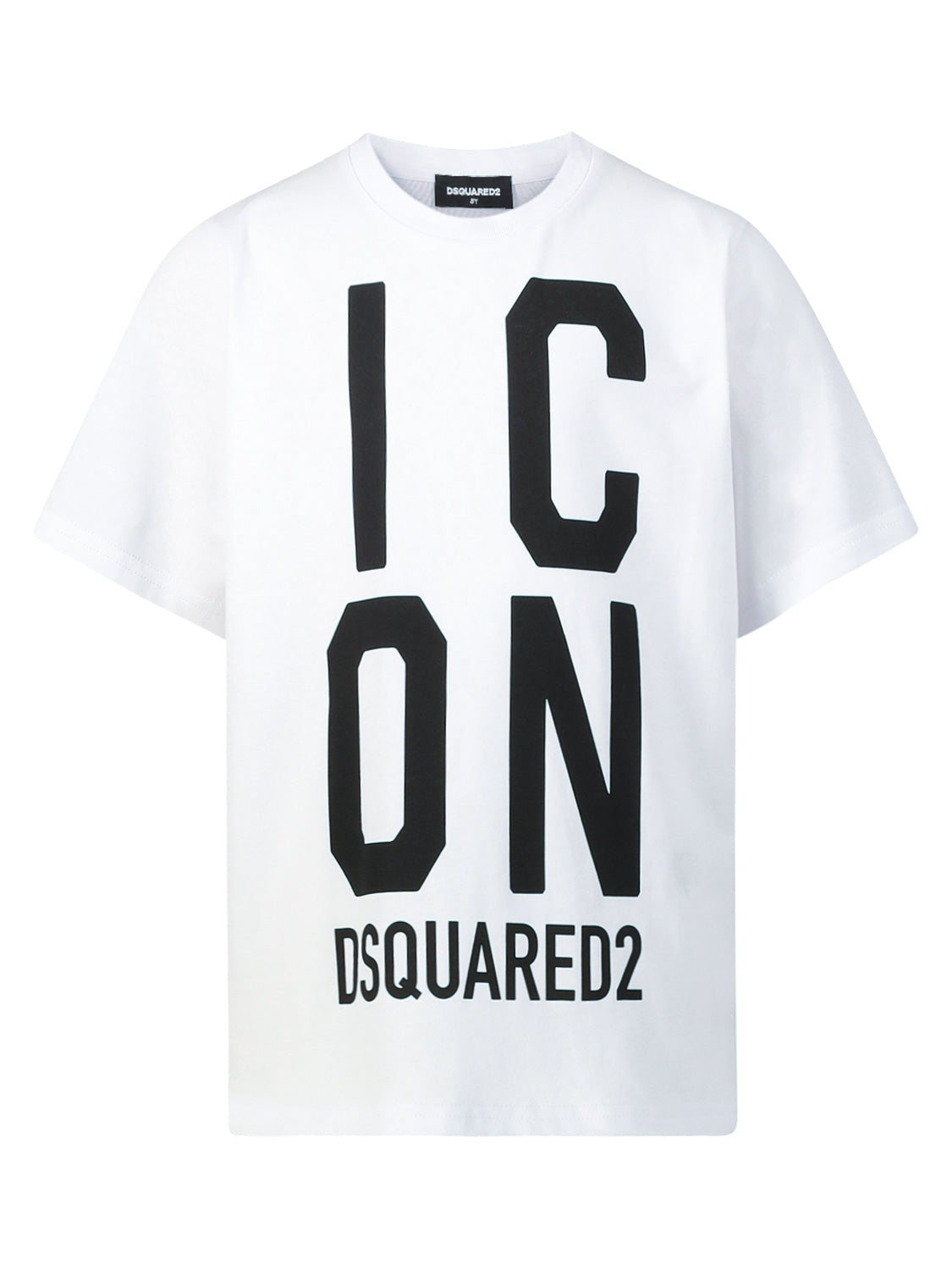 DSQUARED2 Kids t-shirt Slouch Fit-Icon White in White 6809844697-1.jpg | NICKIS.com