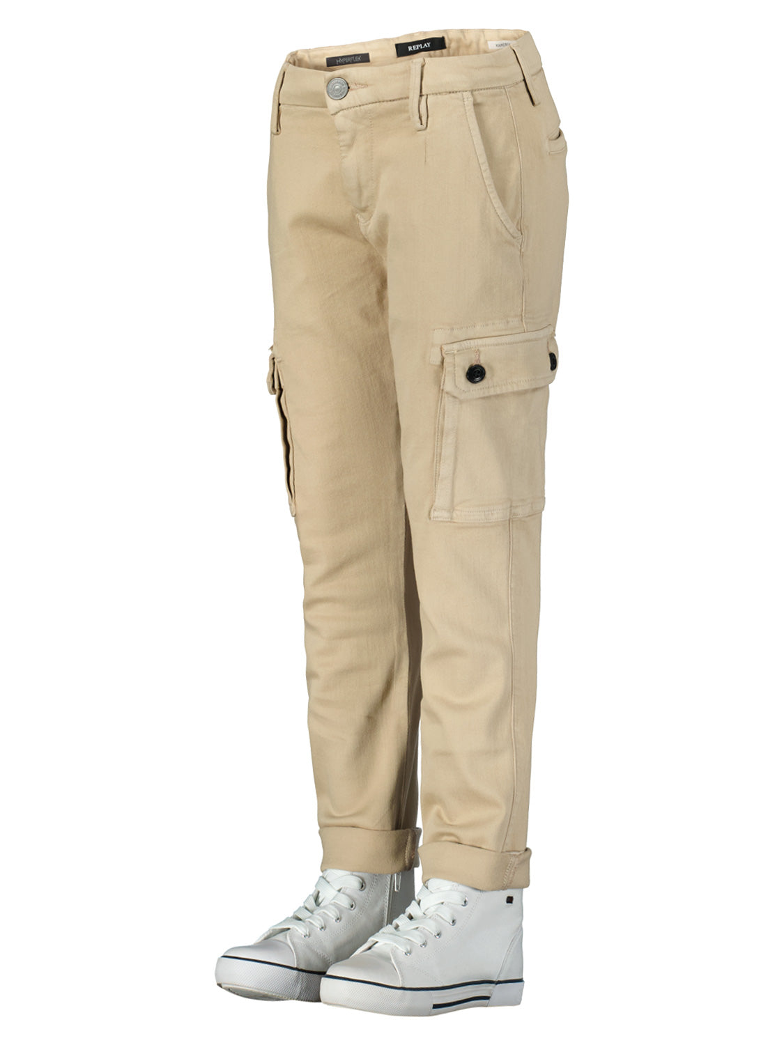 Replay & Sons Kids Cargo Trousers Kameron Beige in Beige 6900000028-5.jpg | NICKIS.com