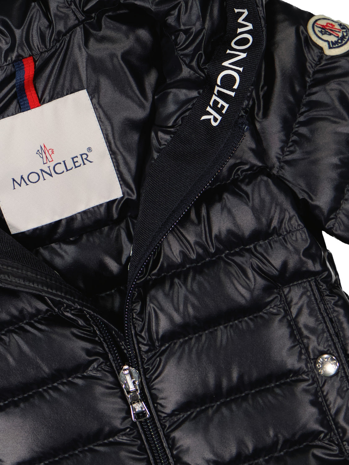 Black moncler coat kids online