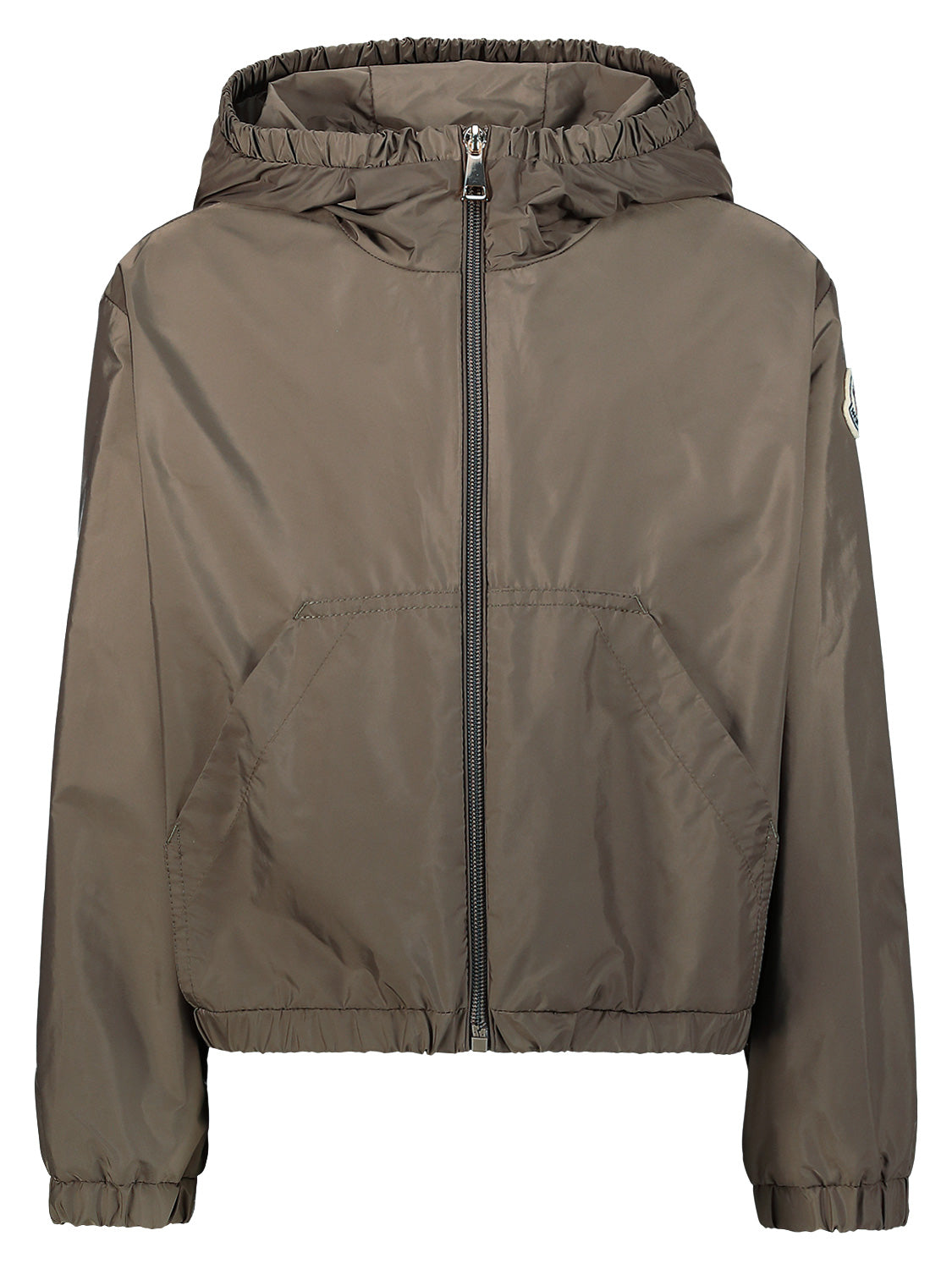 Moncler Enfant Kids Rain Jacket Prague Khaki in Khaki 6900000176-1.jpg | NICKIS.com