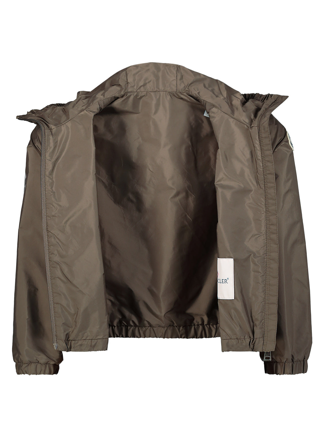 Moncler Enfant Kids Rain Jacket Prague Khaki in Khaki 6900000176-6.jpg | NICKIS.com