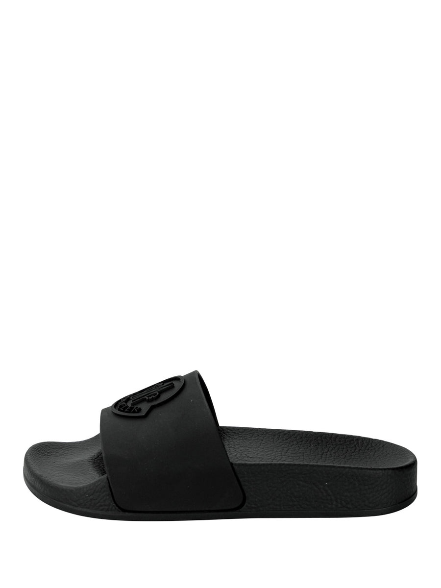 Moncler Enfant Slides Petit Basile Black unisex
