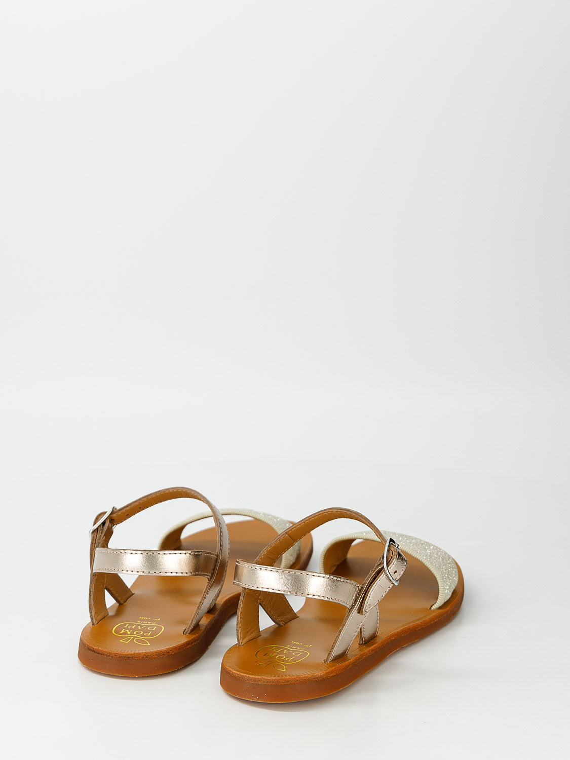 POM D'API Kids sandals Plagette Buckle Tao Metallic in Metallic 6900000752-6.jpg | NICKIS.com