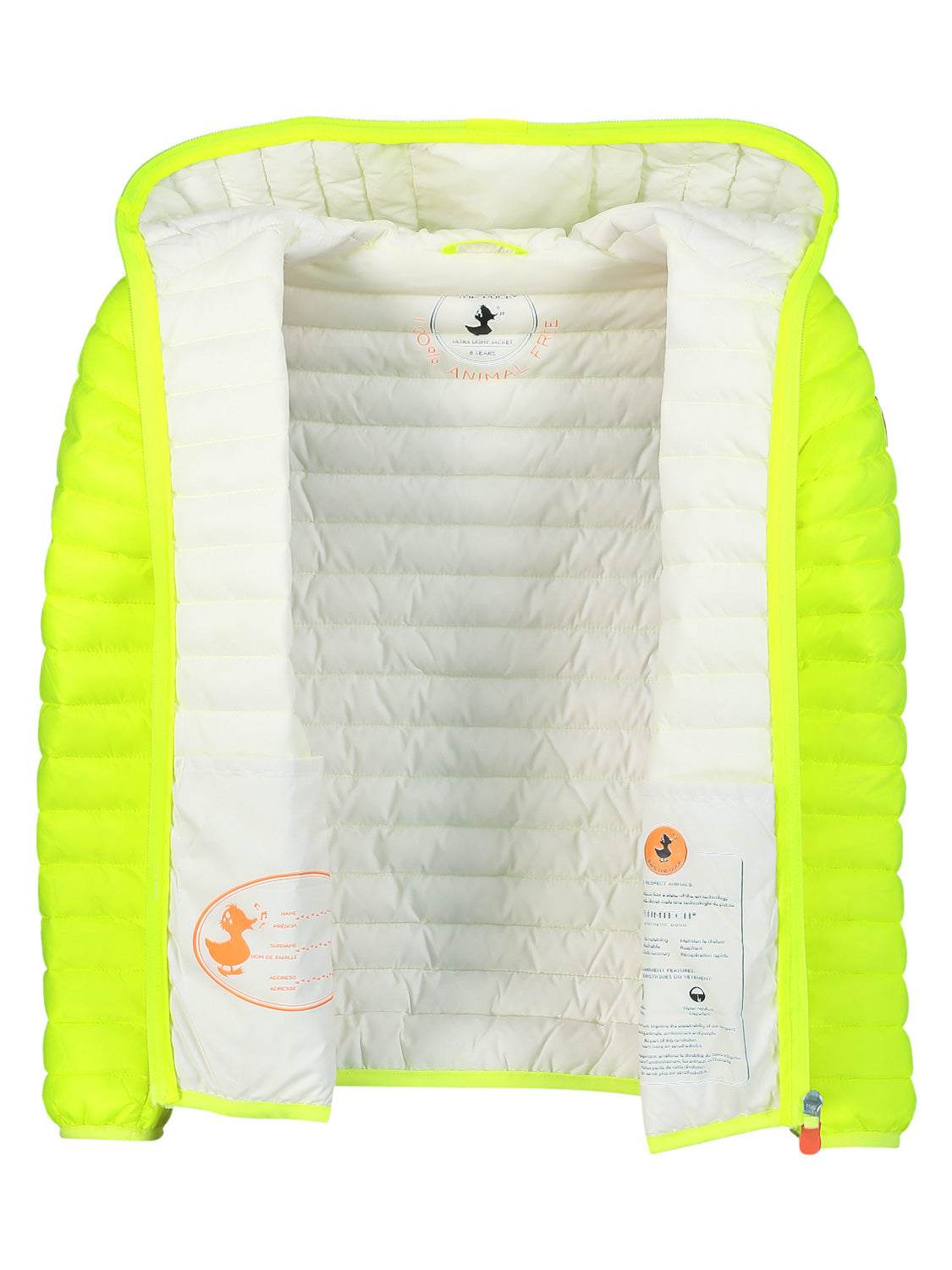 Save the Duck Kids Lightweight jacket Gillo Neon in Neon 6900208423-6.jpg | NICKIS.com