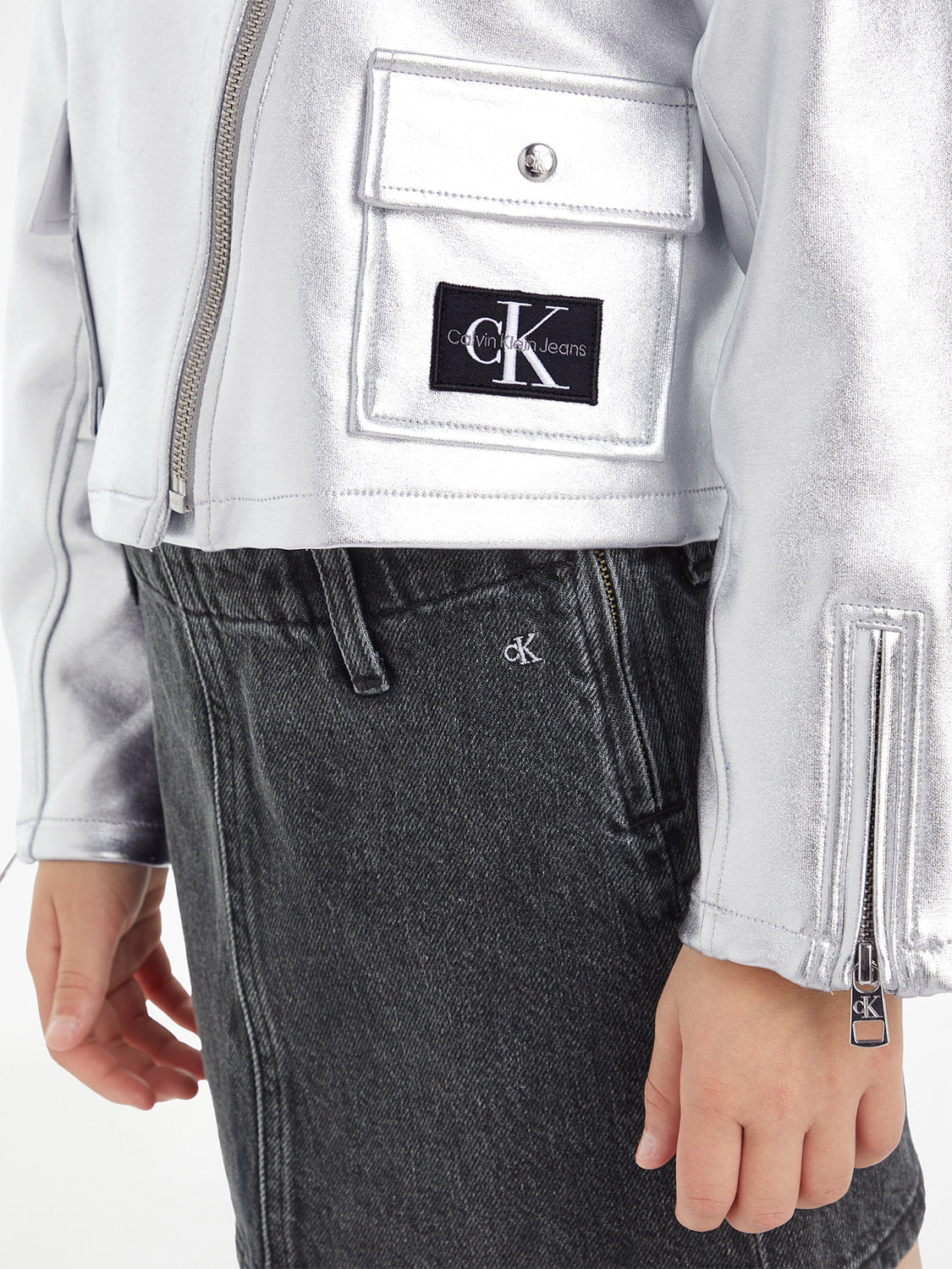 Calvin Klein Kids jacket Silver in Silver 6900274341-8.jpg | NICKIS.com