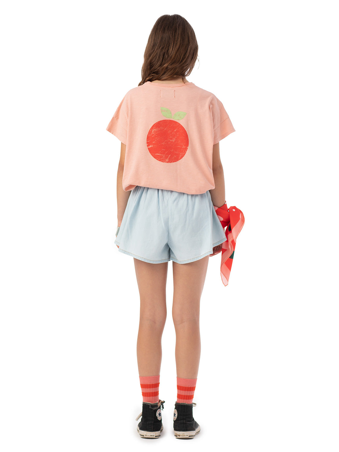 Piupiuchick Kids t-shirt Apricot in Apricot 6900327651-3.jpg | NICKIS.com