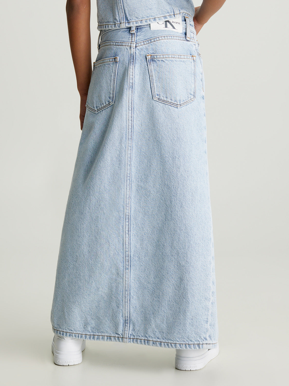 Calvin Klein Kids skirt Powder Blue Denim Mr Blue in Blue 6900330249-3.jpg | NICKIS.com