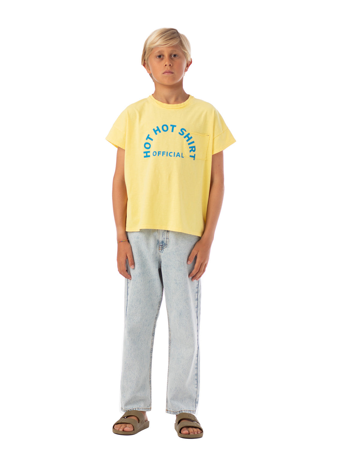 Piupiuchick Kids t-shirt Yellow in Yellow 6900397919-2.jpg | NICKIS.com