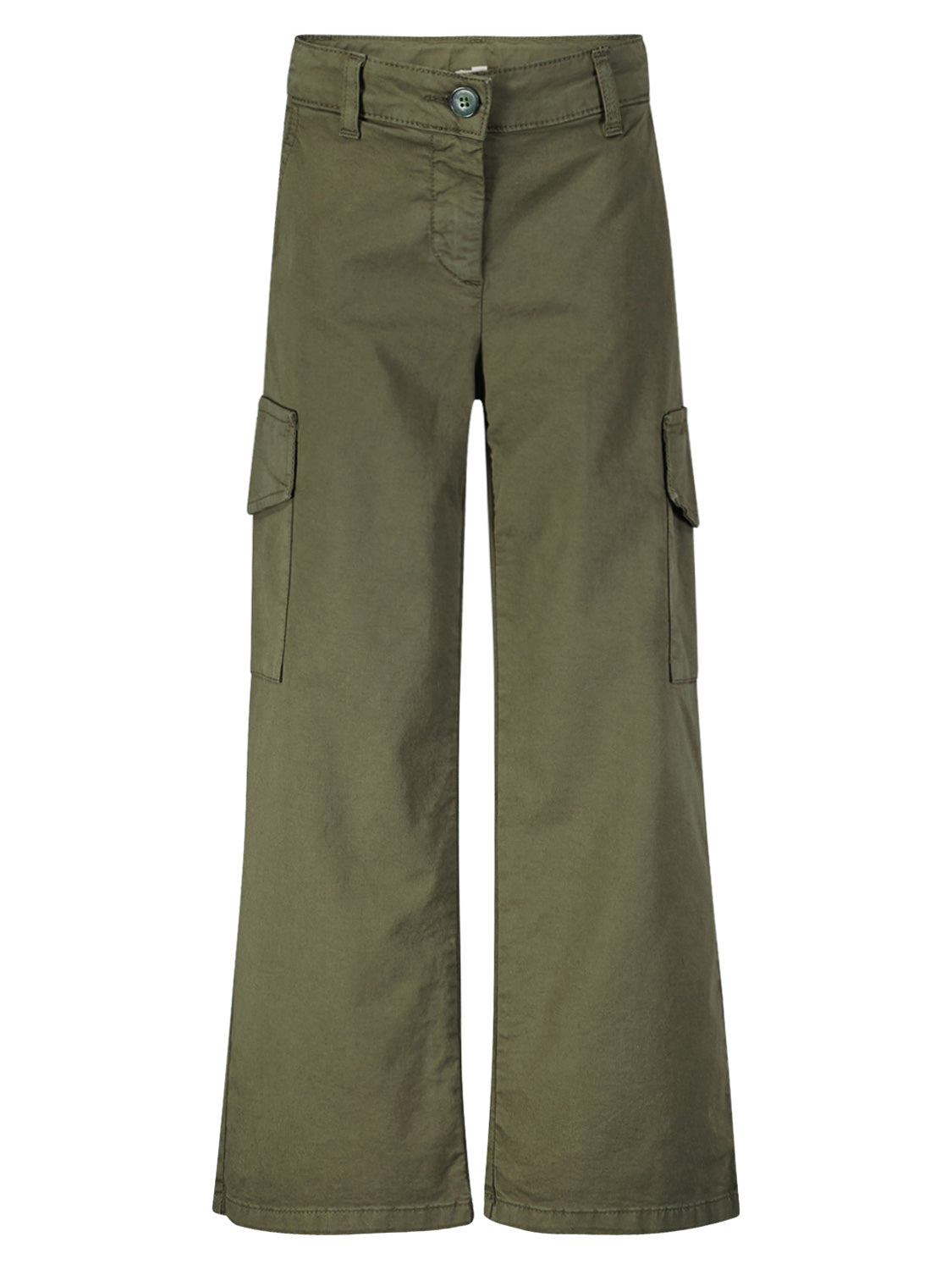 PLEASE - THE TROUSERS Kids Cargo Trousers Olive Green in Olive Green 6900445791-1.jpg | NICKIS.com