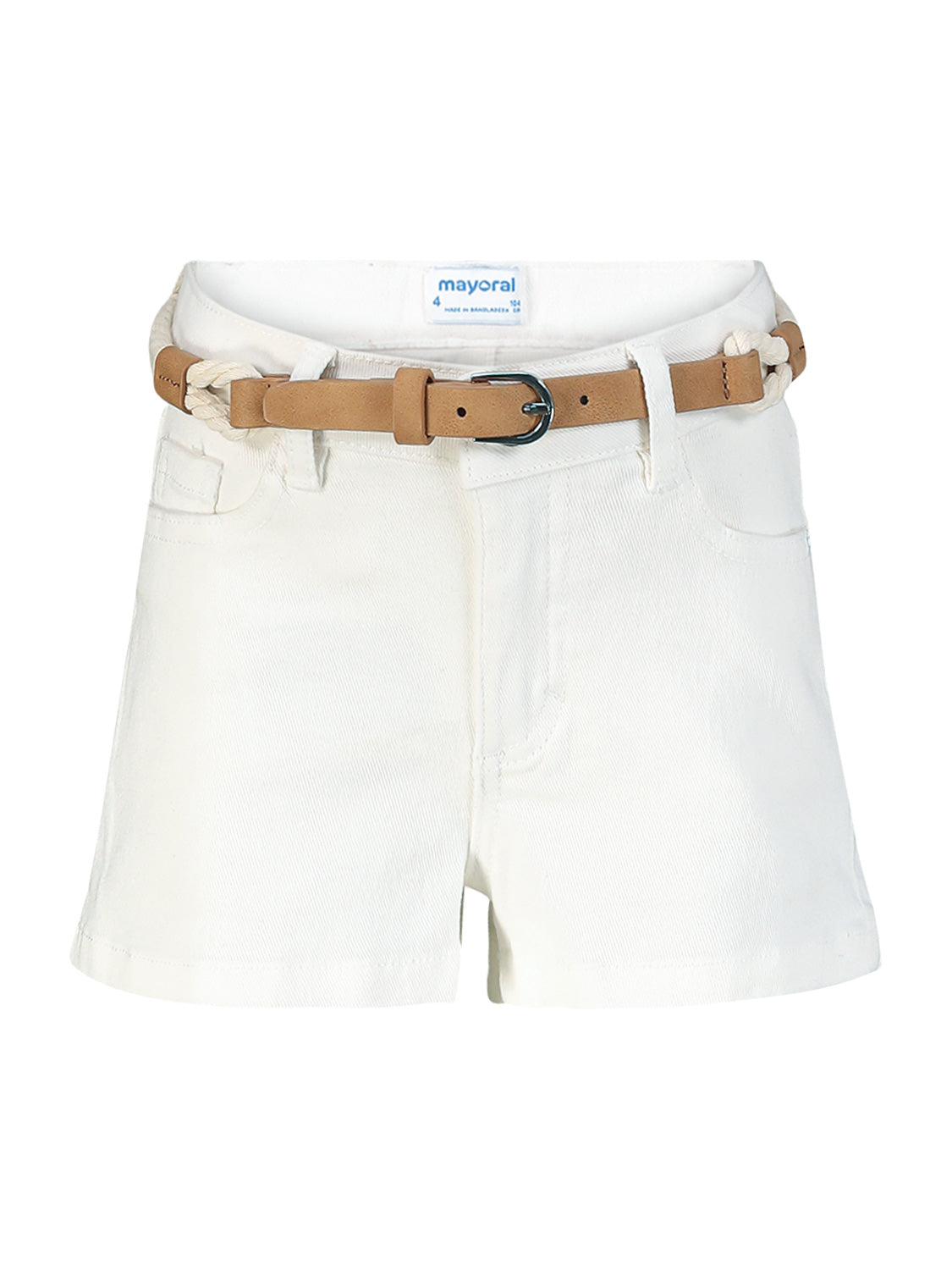 Mayoral Kids Shorts White in White 6900634441-1.jpg | NICKIS.com