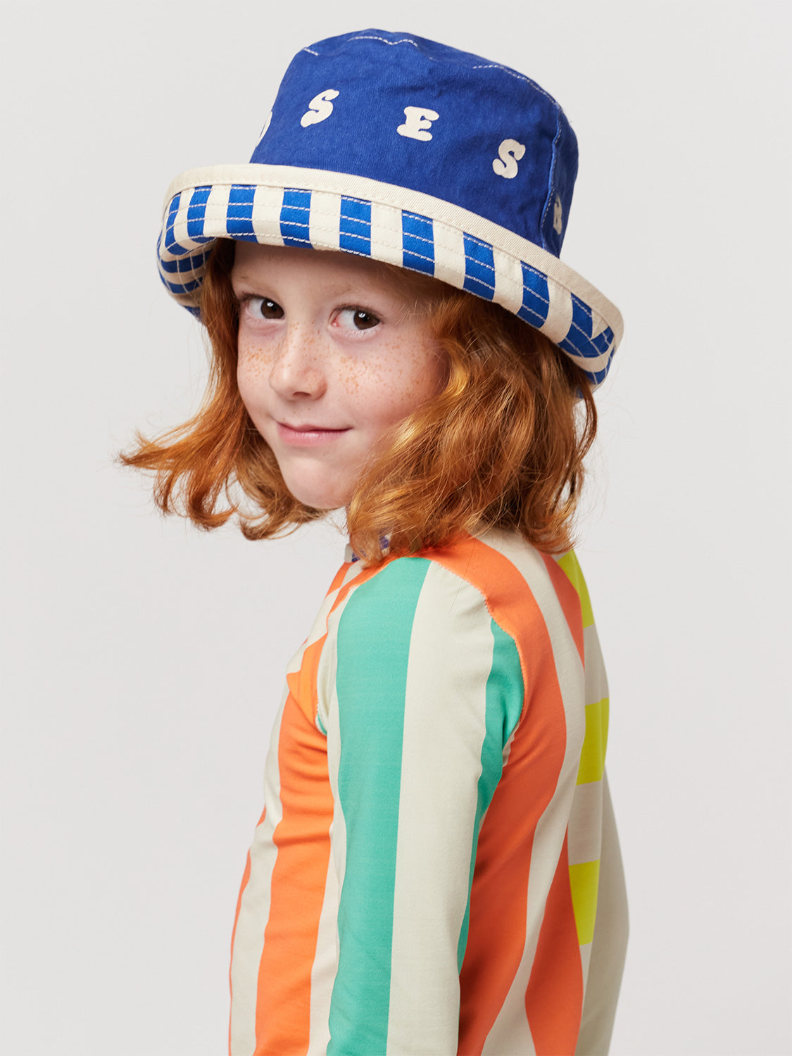 Bobo Choses Kids hat Multicolor Stripes Blue in Blue 6900659801-10.jpg | NICKIS.com