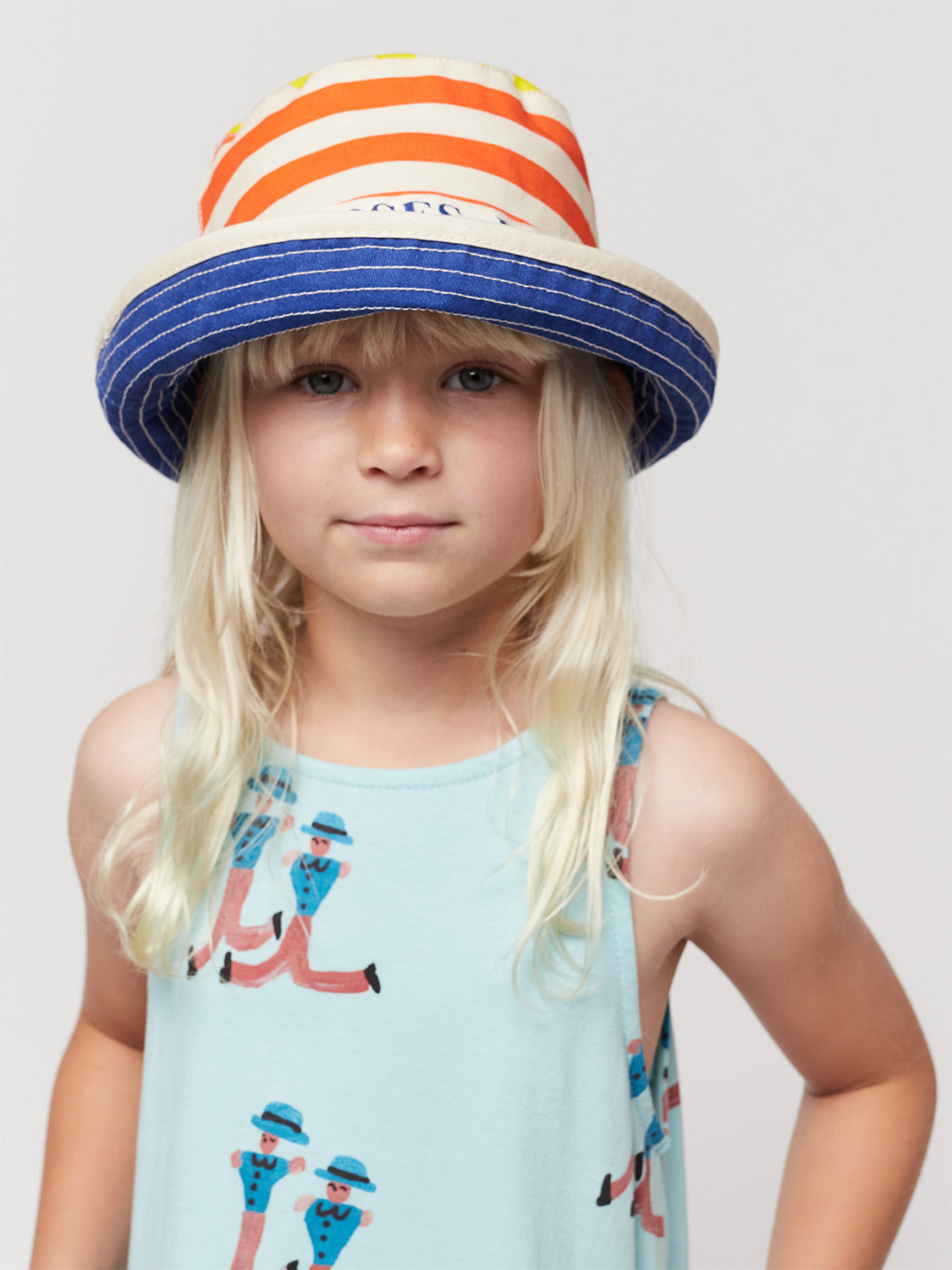 Bobo Choses Kids hat Multicolor Stripes Blue in Blue 6900659801-8.jpg | NICKIS.com