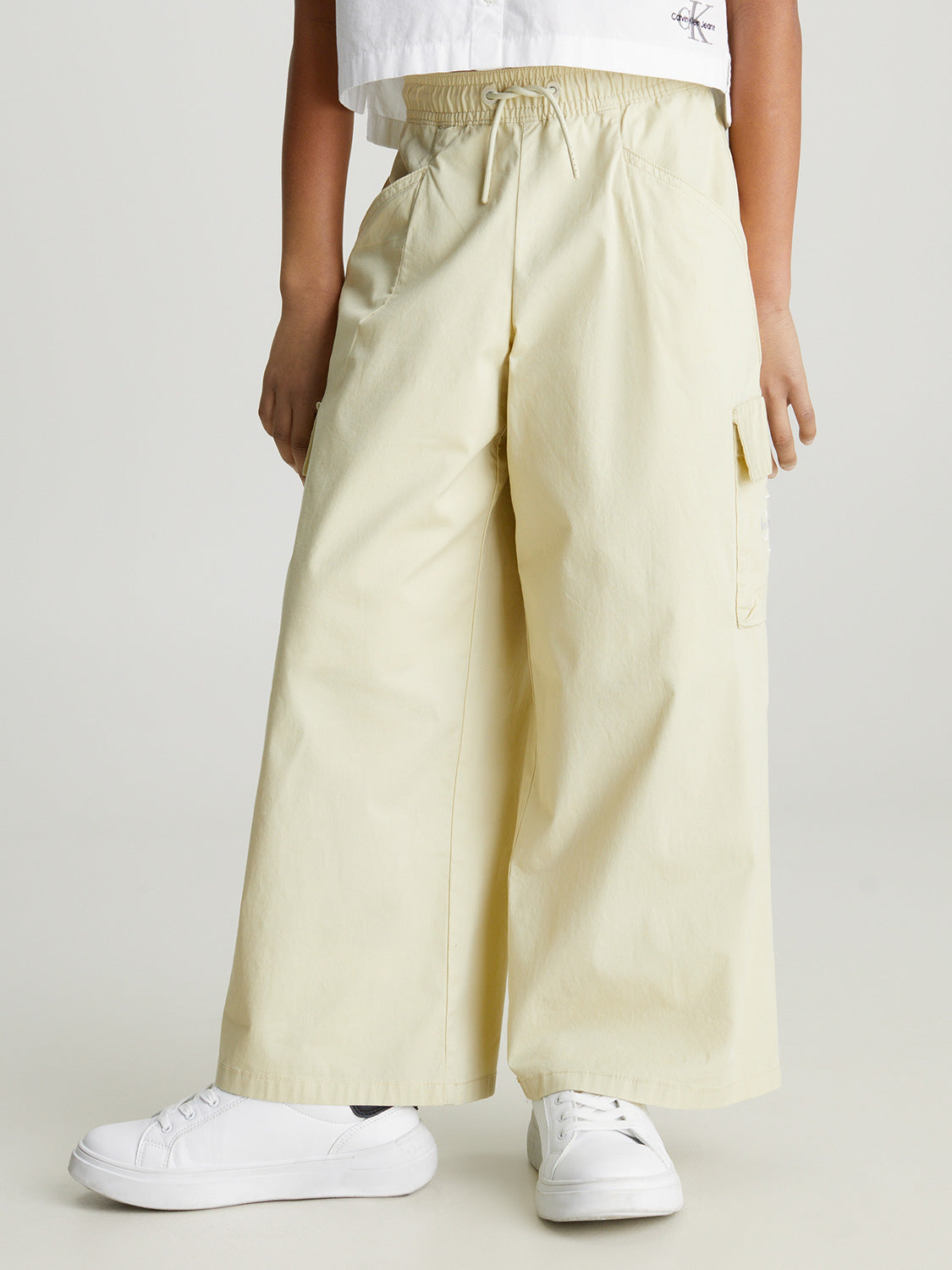 Calvin Klein Kids pants Wide Leg Cargo Yellow in Yellow 6900725841-2.jpg | NICKIS.com